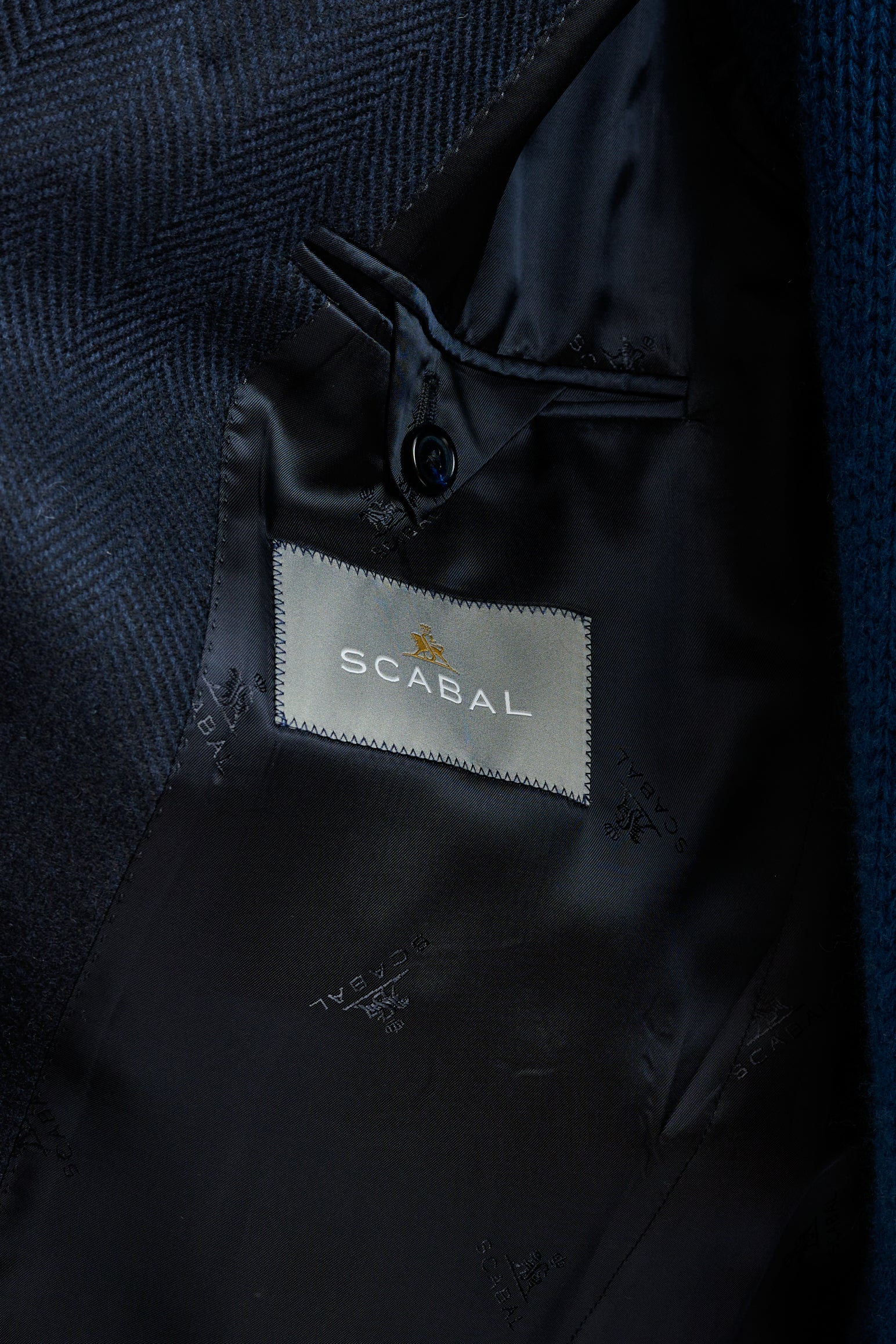 Dark Blue Wool Sheffield Overcoat Zeus - Image 7