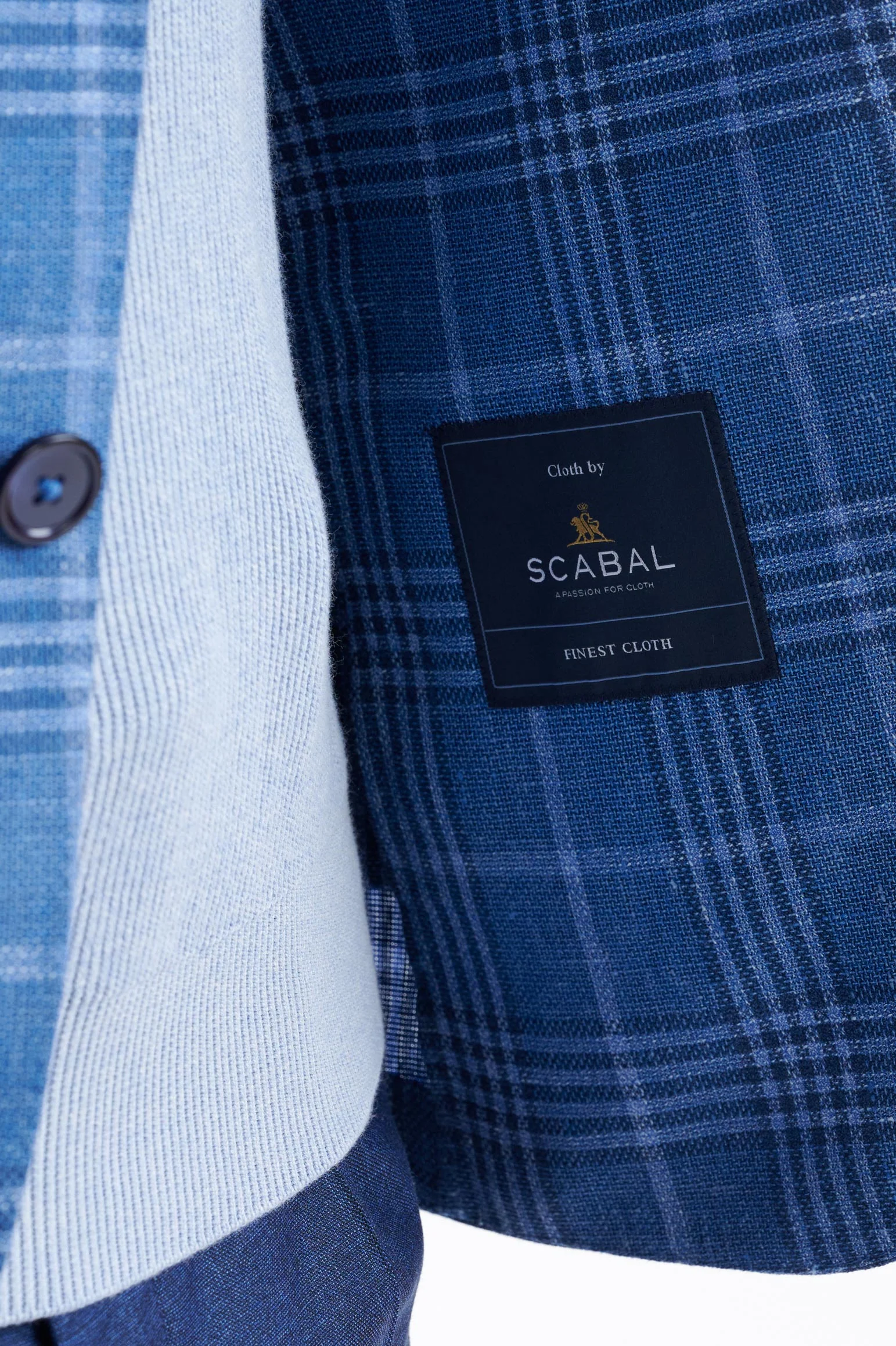 Blue Linen & Wool Soho Jacket Amalfi Trend - Image 6