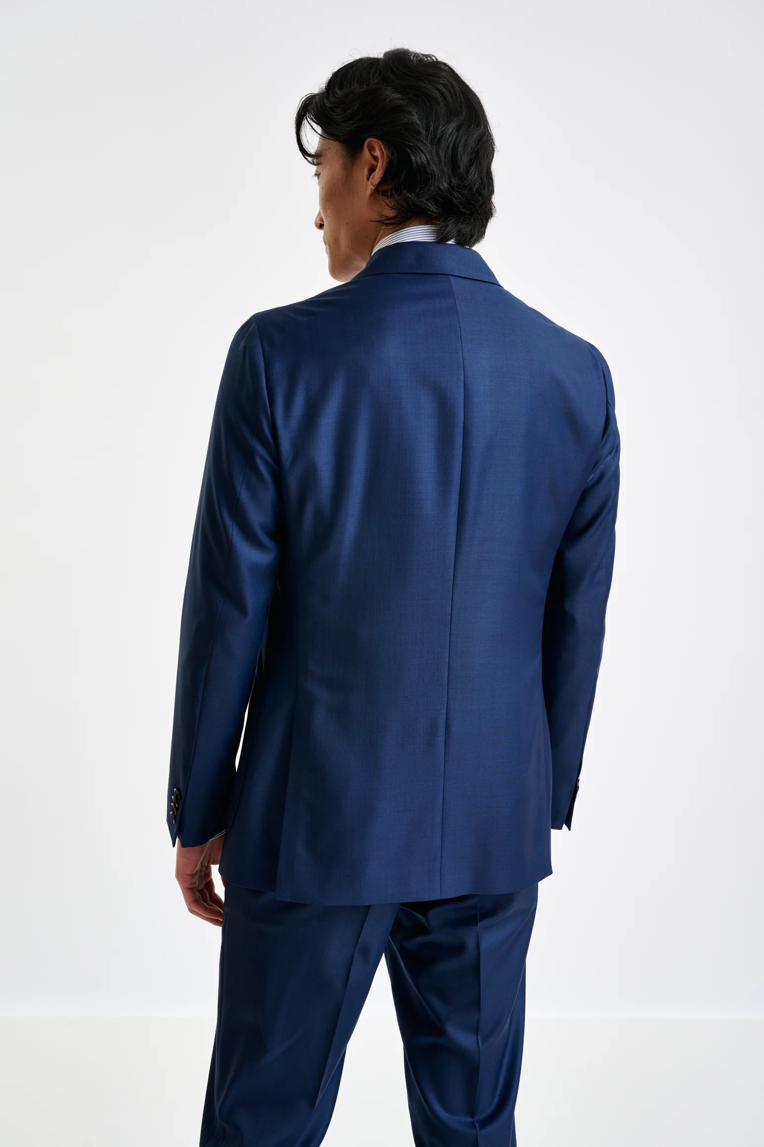 Blue Super 140's Wool & Cashmere Kenton Suit Triumph - Image 7