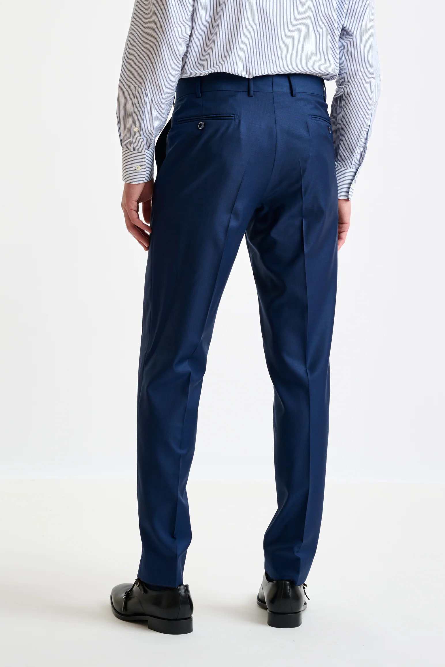 Blue Super 140's Wool & Cashmere Kenton Suit Triumph - Image 9