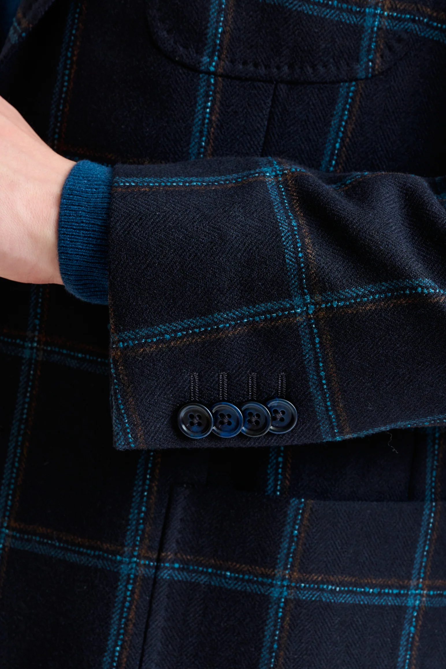 Blue Wool & Cashmere Kenton Jacket Escape - Image 2