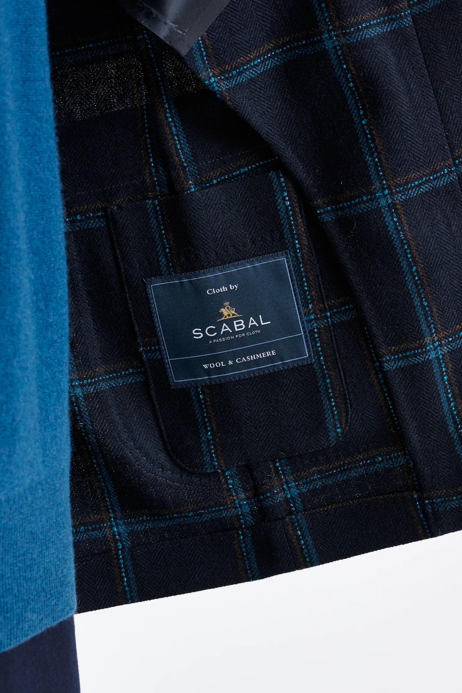 Blue Wool & Cashmere Kenton Jacket Escape - Image 4