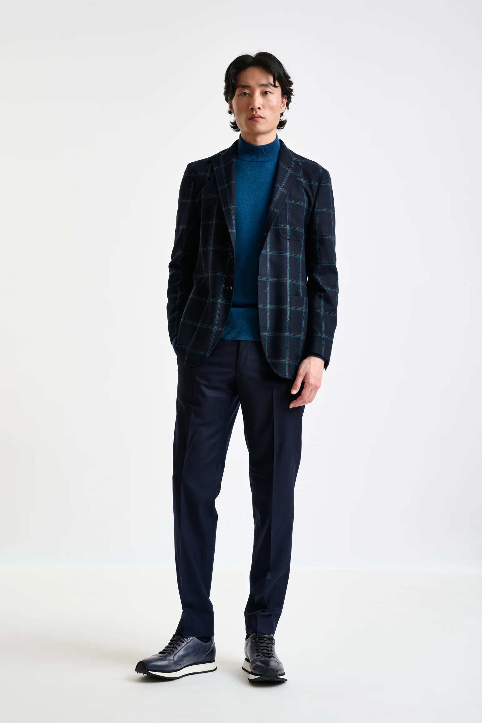 Blue Wool & Cashmere Kenton Jacket Escape - Image 5