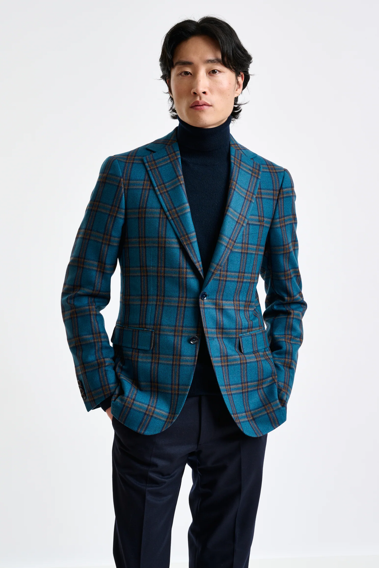 Blue Wool & Cashmere Soho Jacket Escape