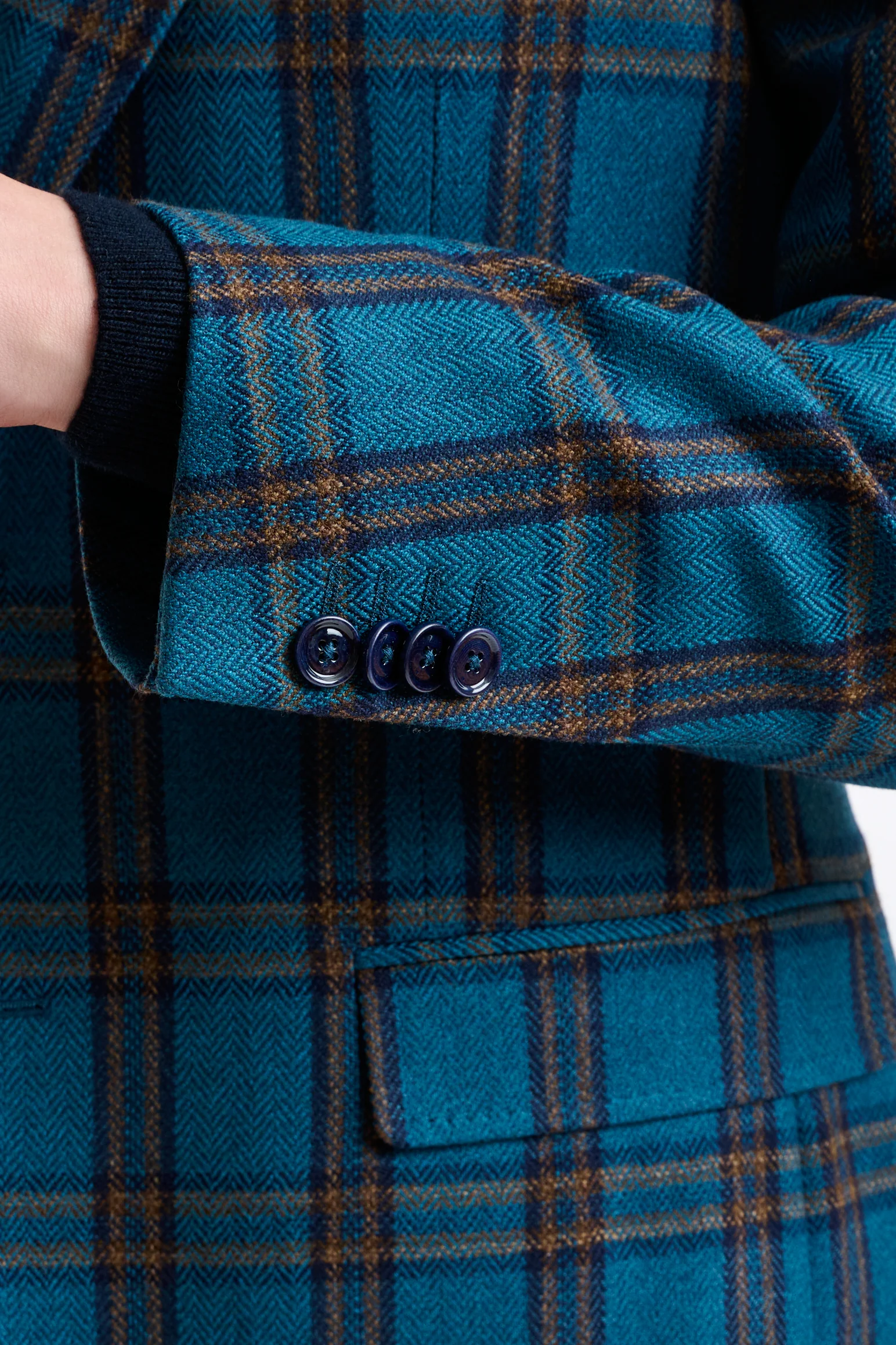 Blue Wool & Cashmere Soho Jacket Escape - Image 2