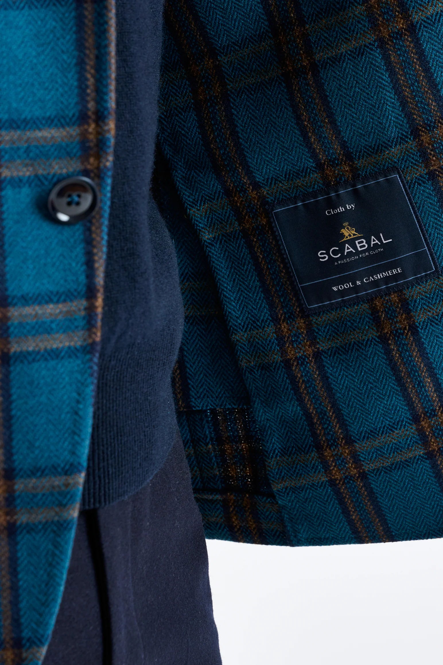 Blue Wool & Cashmere Soho Jacket Escape - Image 4