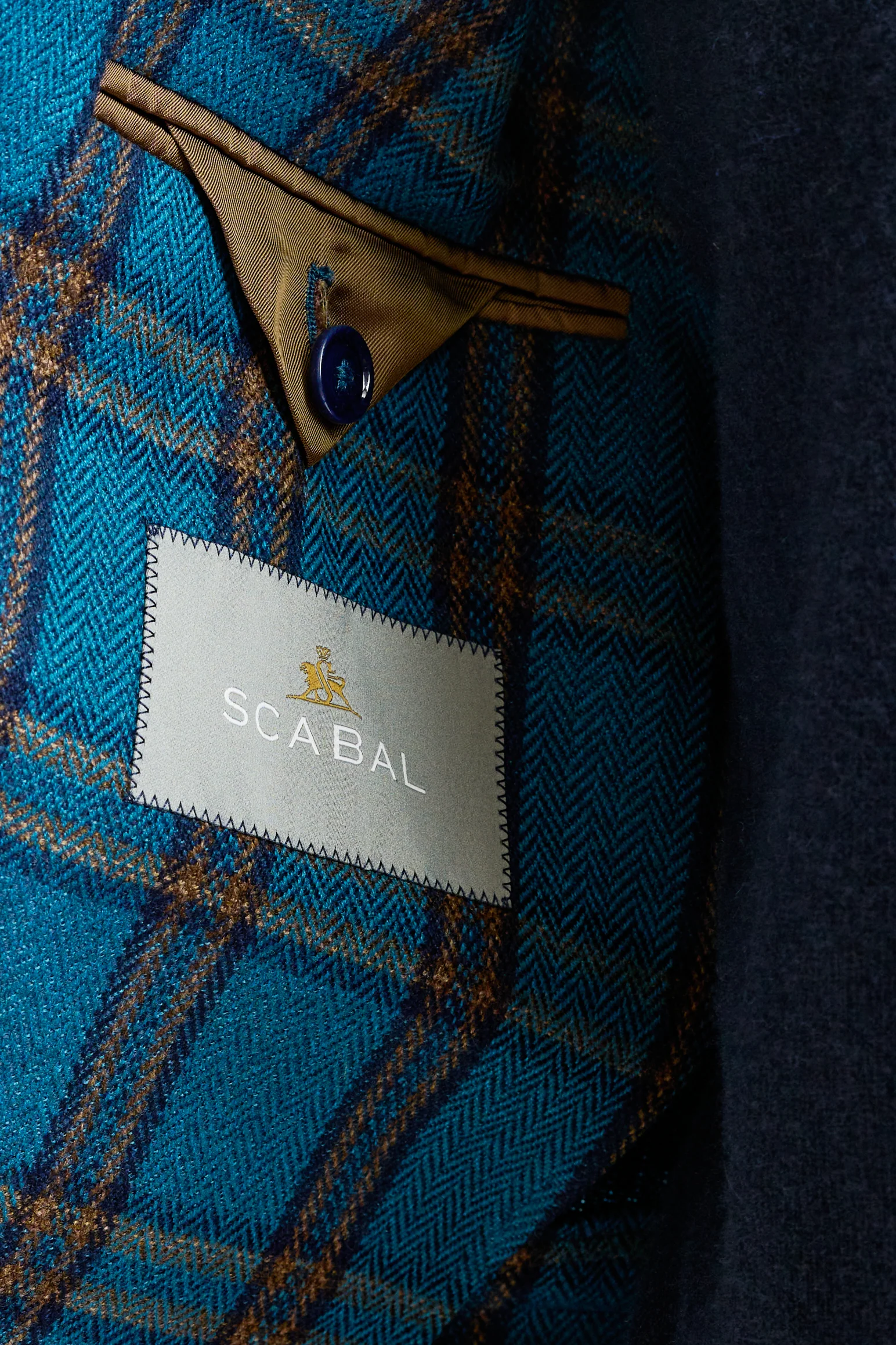 Blue Wool & Cashmere Soho Jacket Escape - Image 5