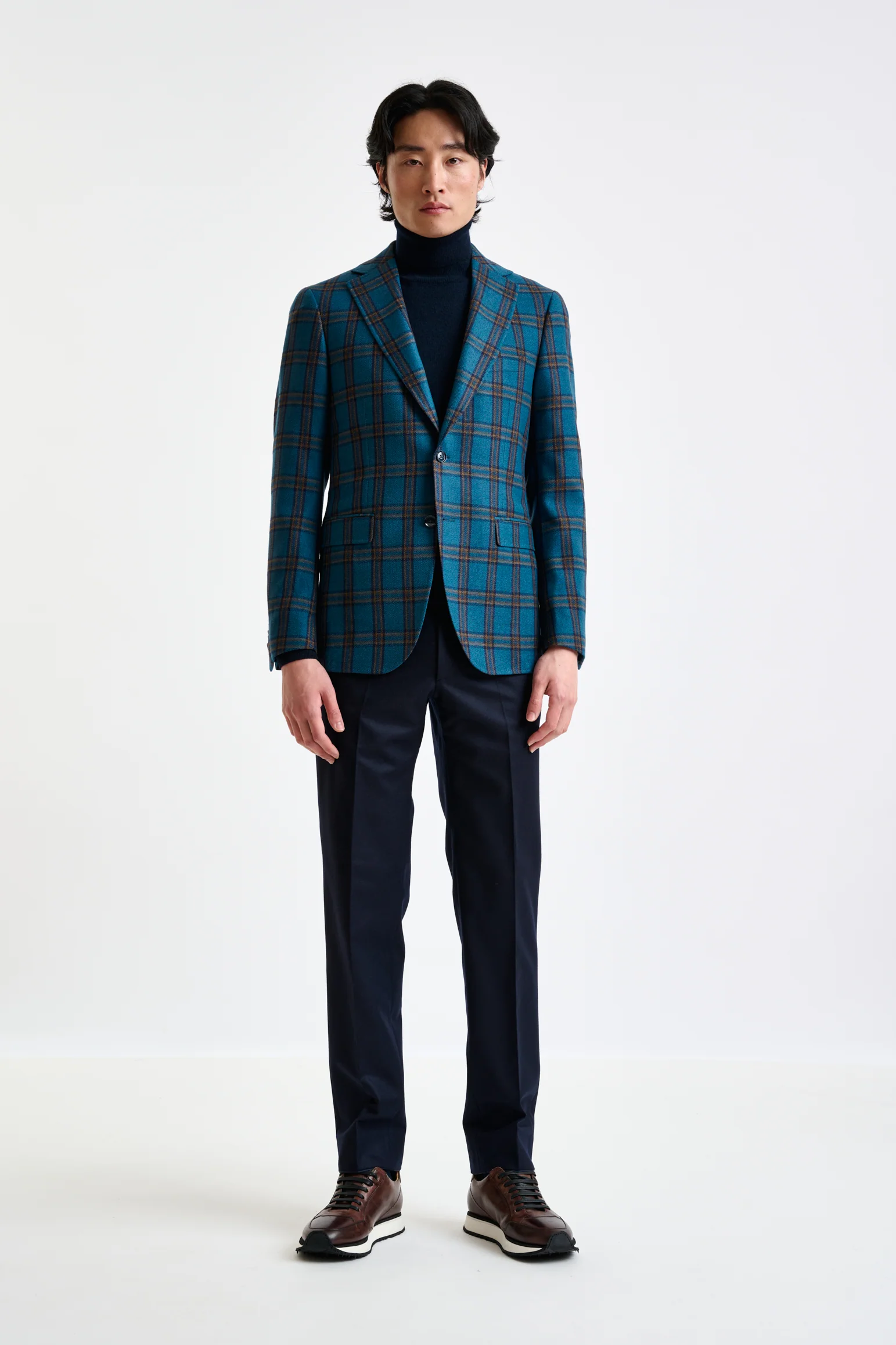 Blue Wool & Cashmere Soho Jacket Escape - Image 6