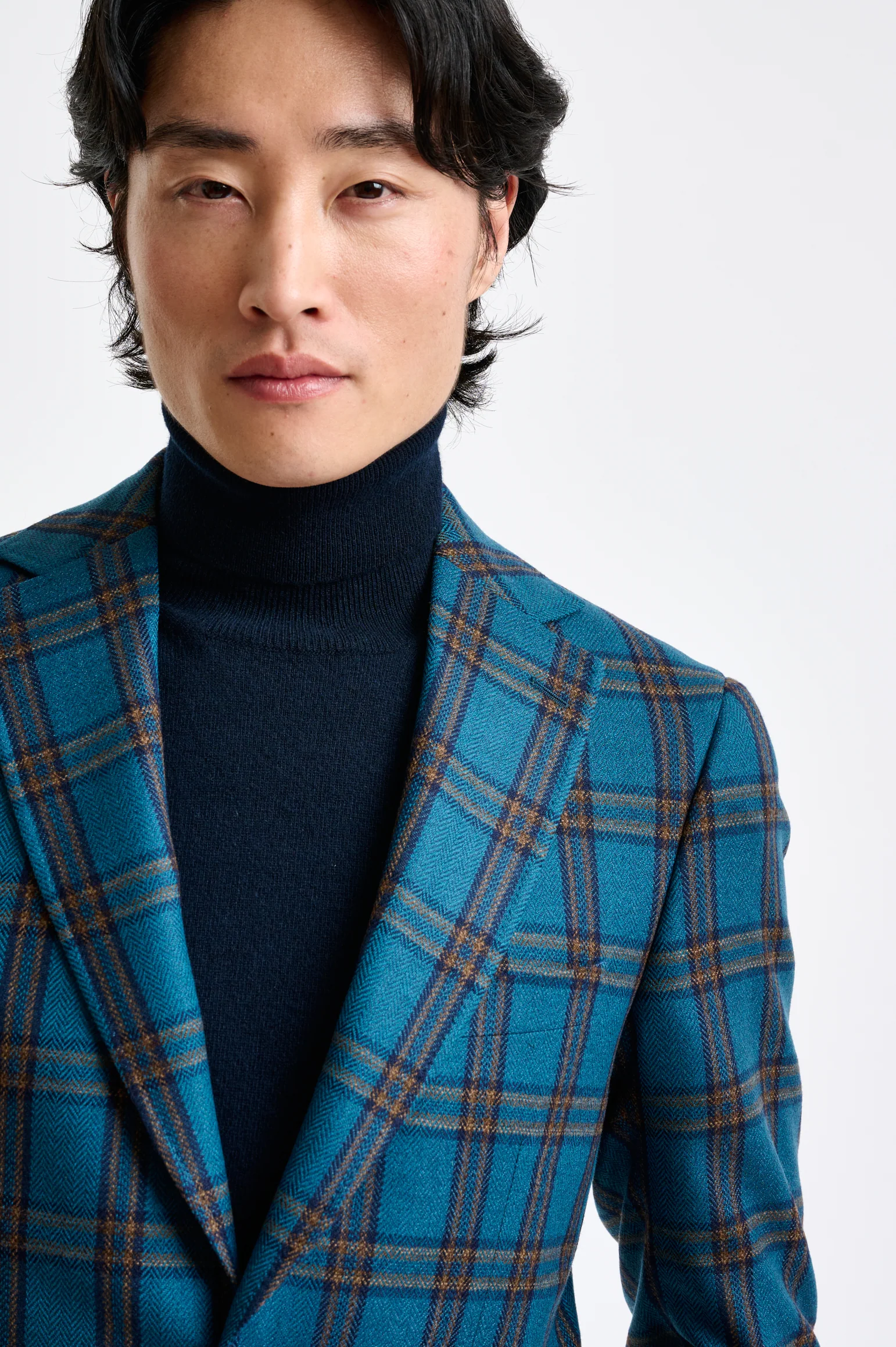 Blue Wool & Cashmere Soho Jacket Escape - Image 8