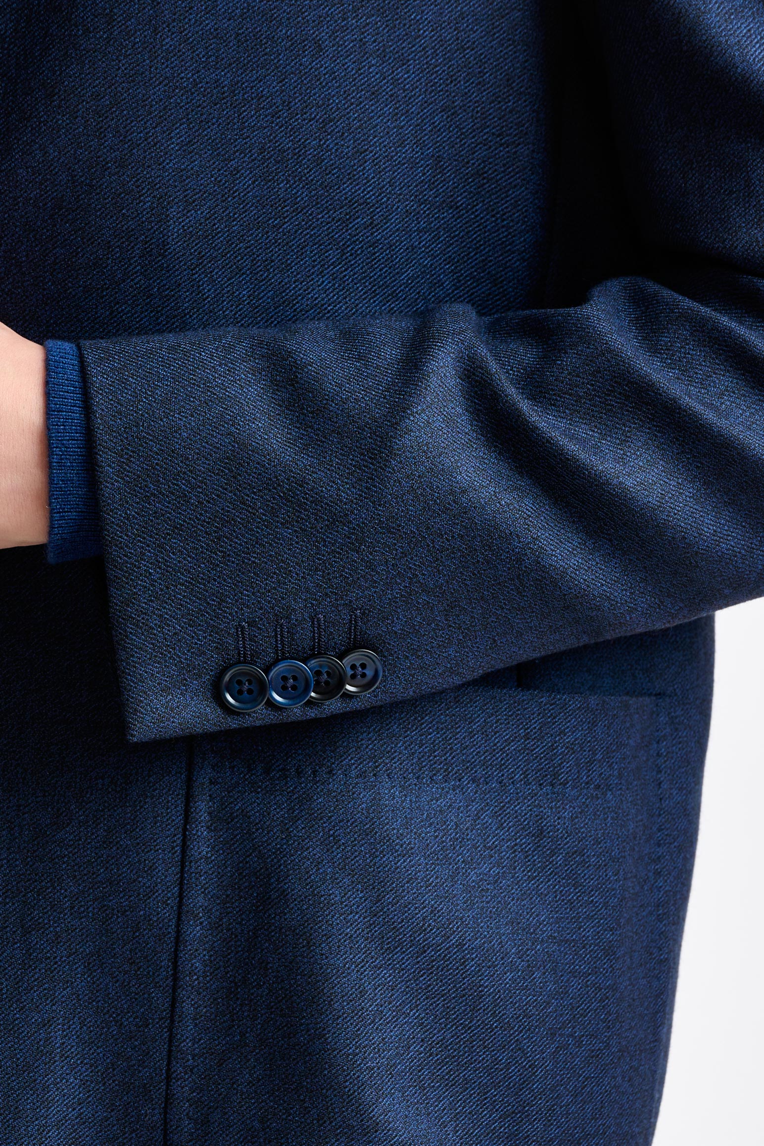 Blue Wool Chelsea Shirt Jacket Harmony - Image 2