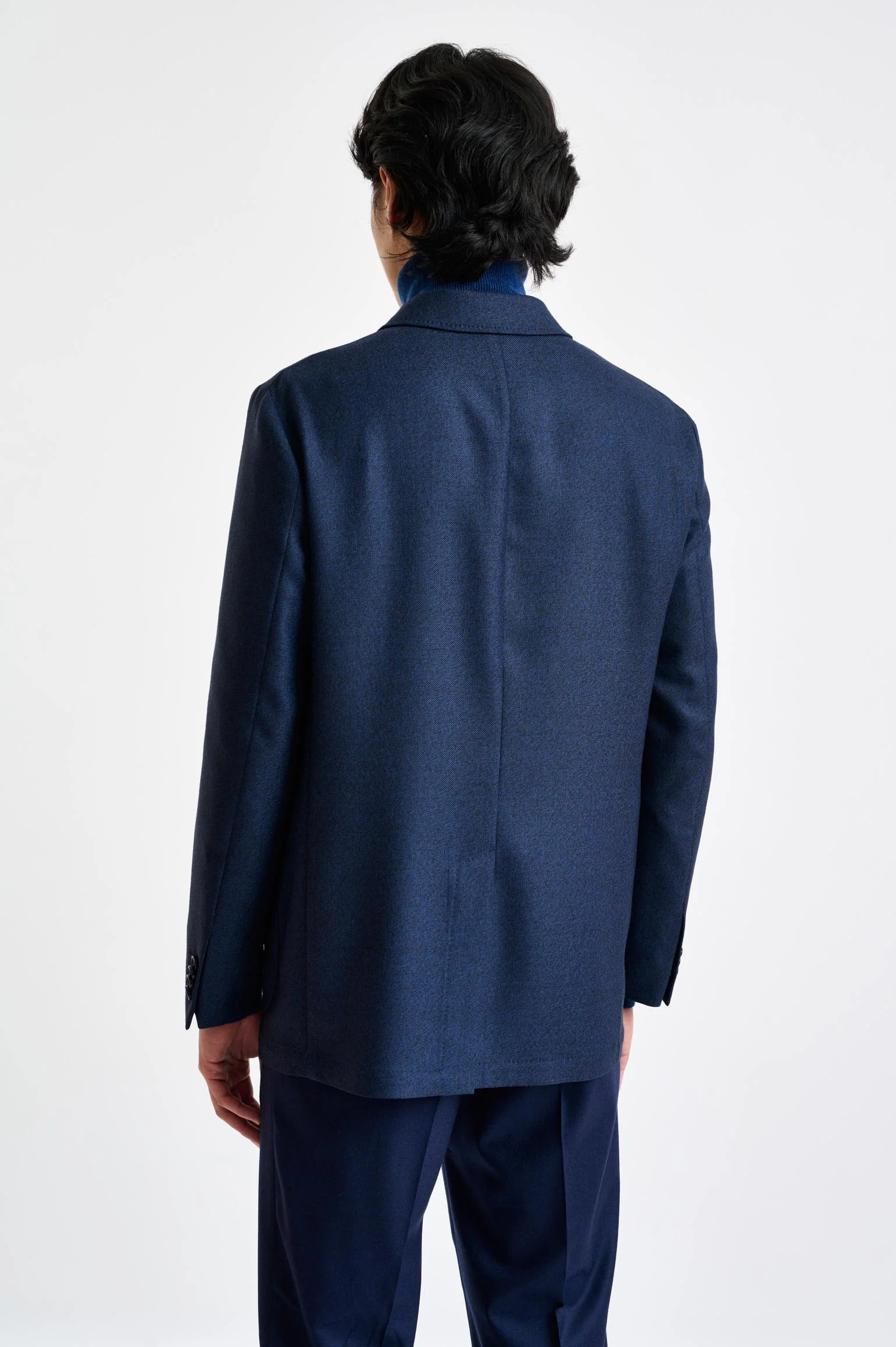 Blue Wool Chelsea Shirt Jacket Harmony - Image 6