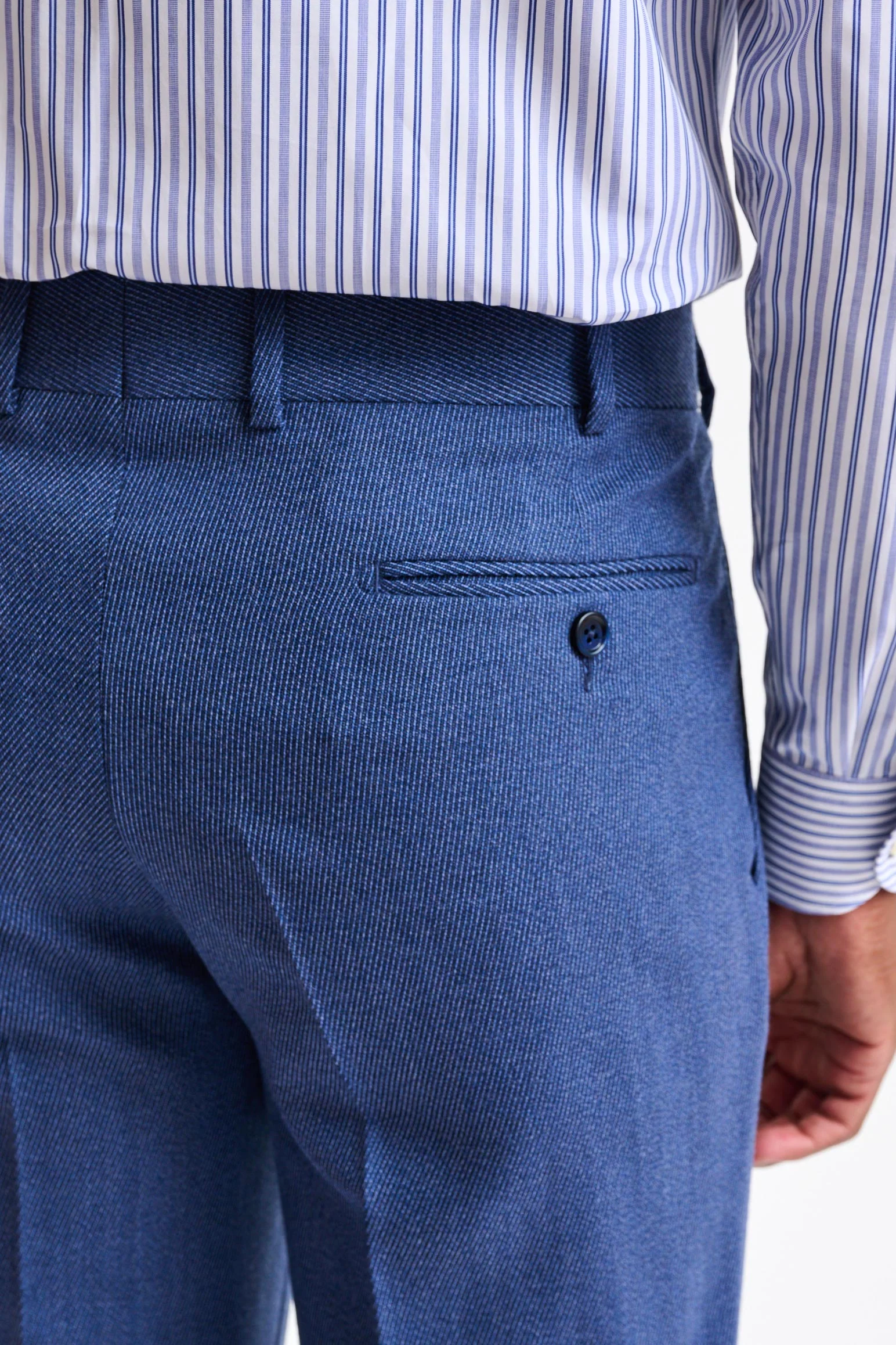 Blue Wool Farley Trousers Freestyle - Image 3