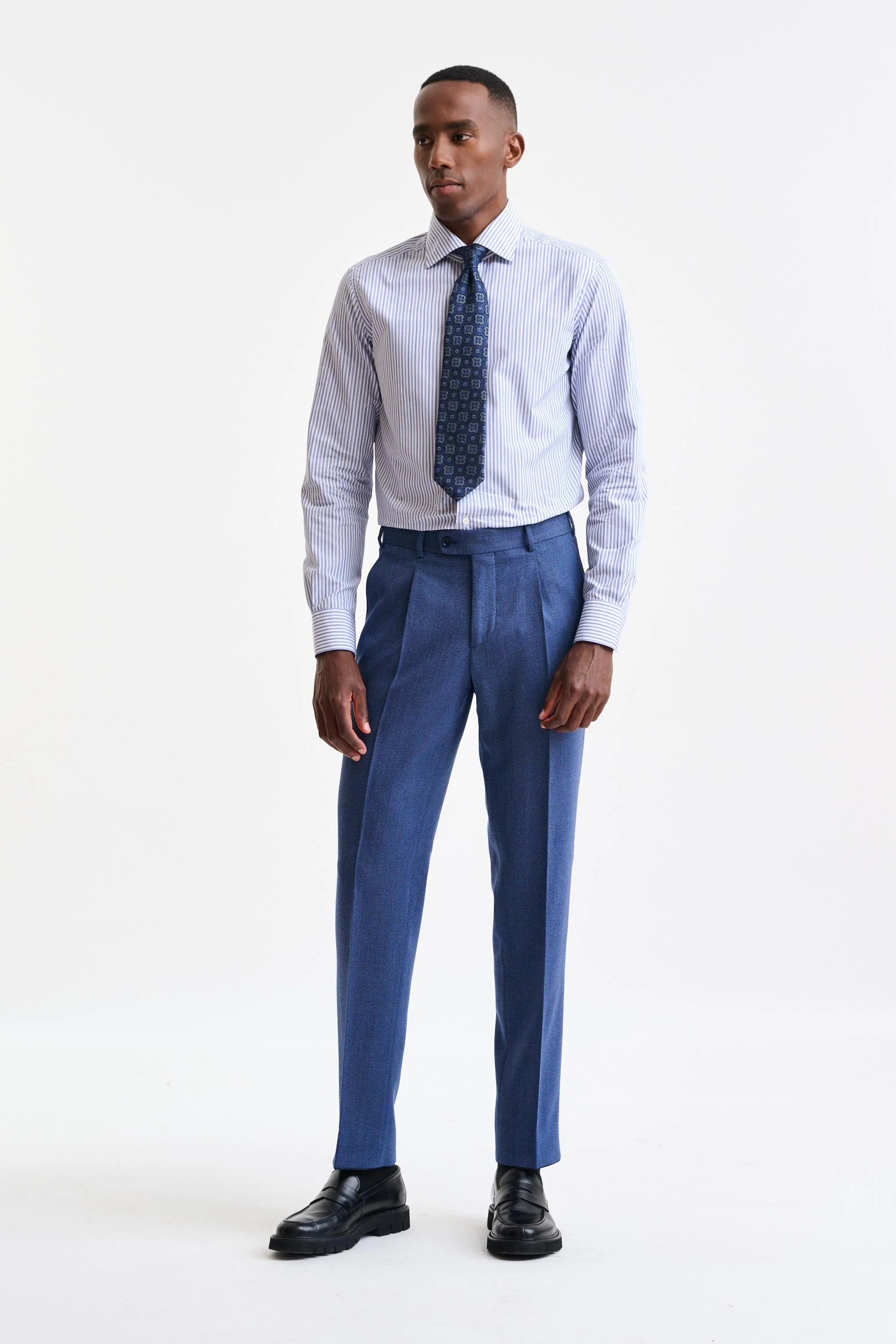 Blue Wool Farley Trousers Freestyle - Image 4