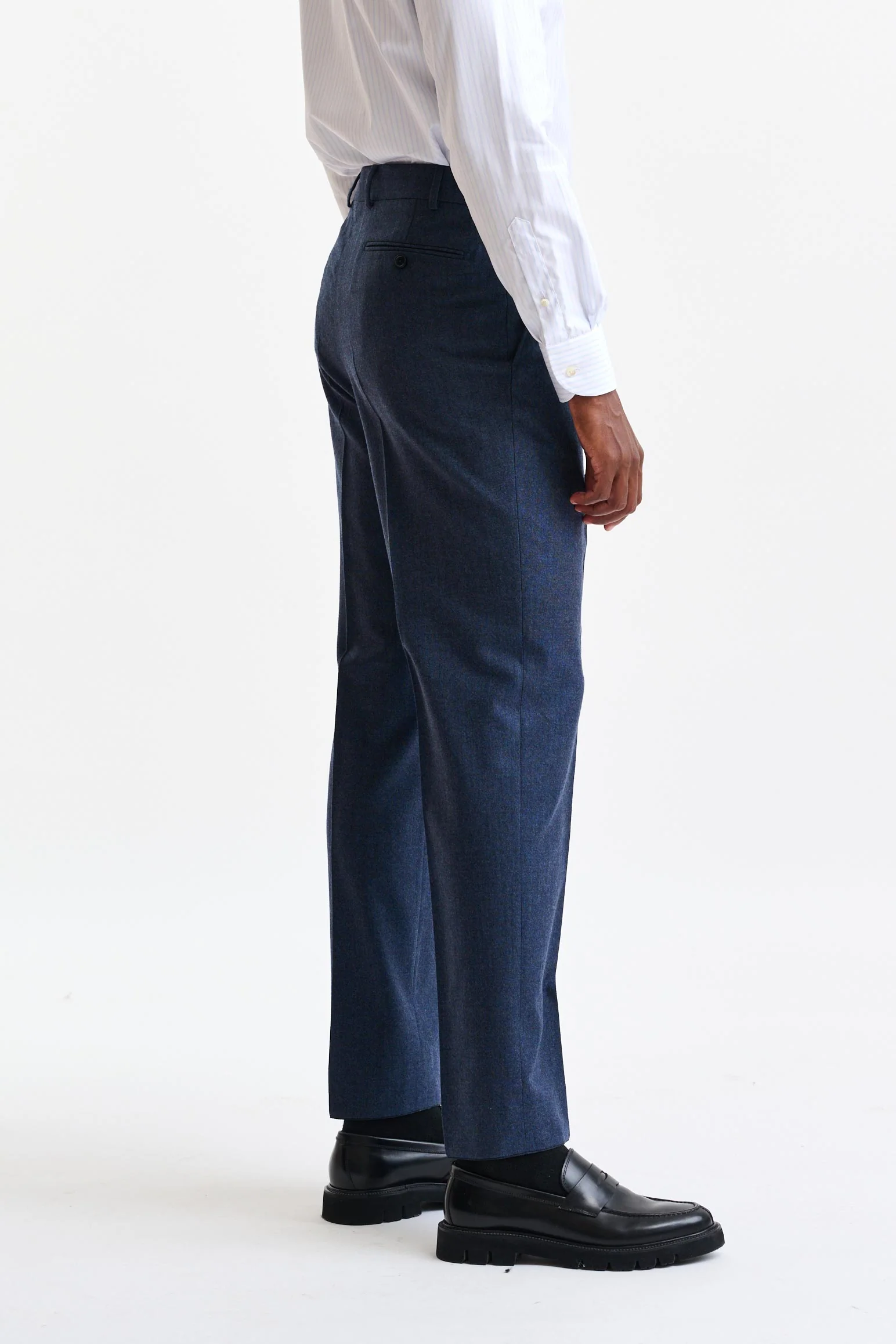 Blue Wool Farley Trousers Hybrid - Image 3