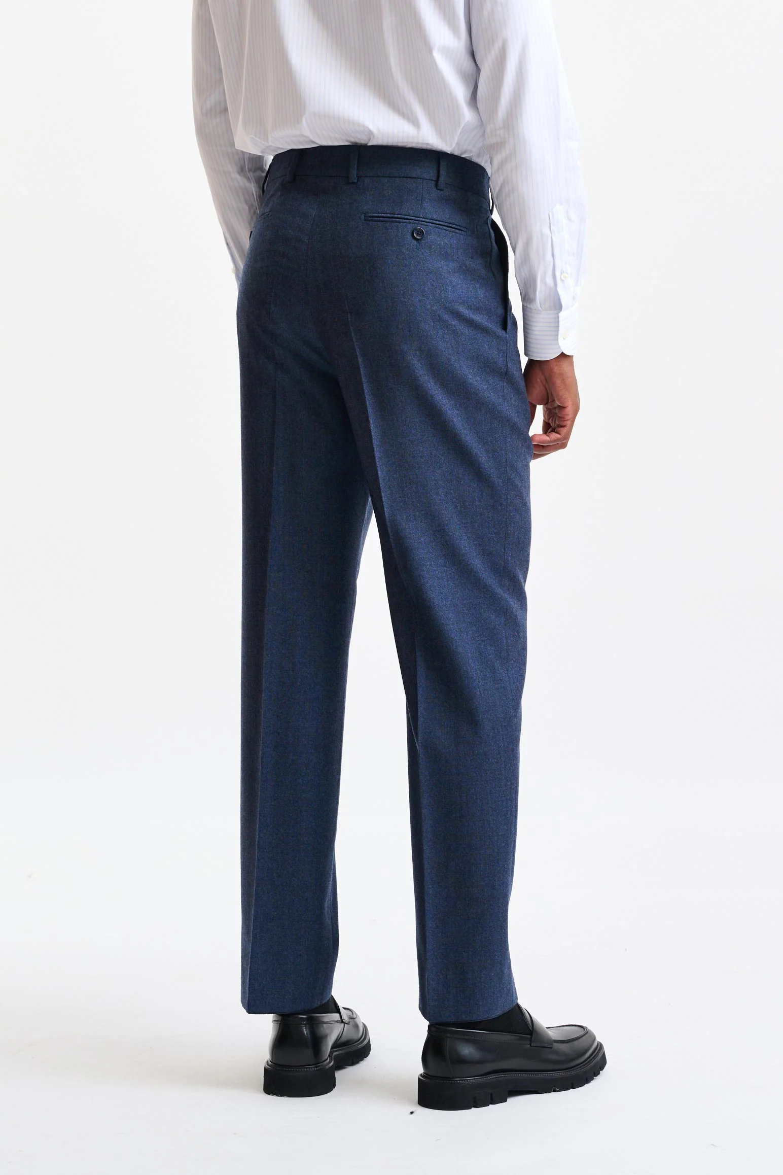 Blue Wool Farley Trousers Hybrid - Image 4