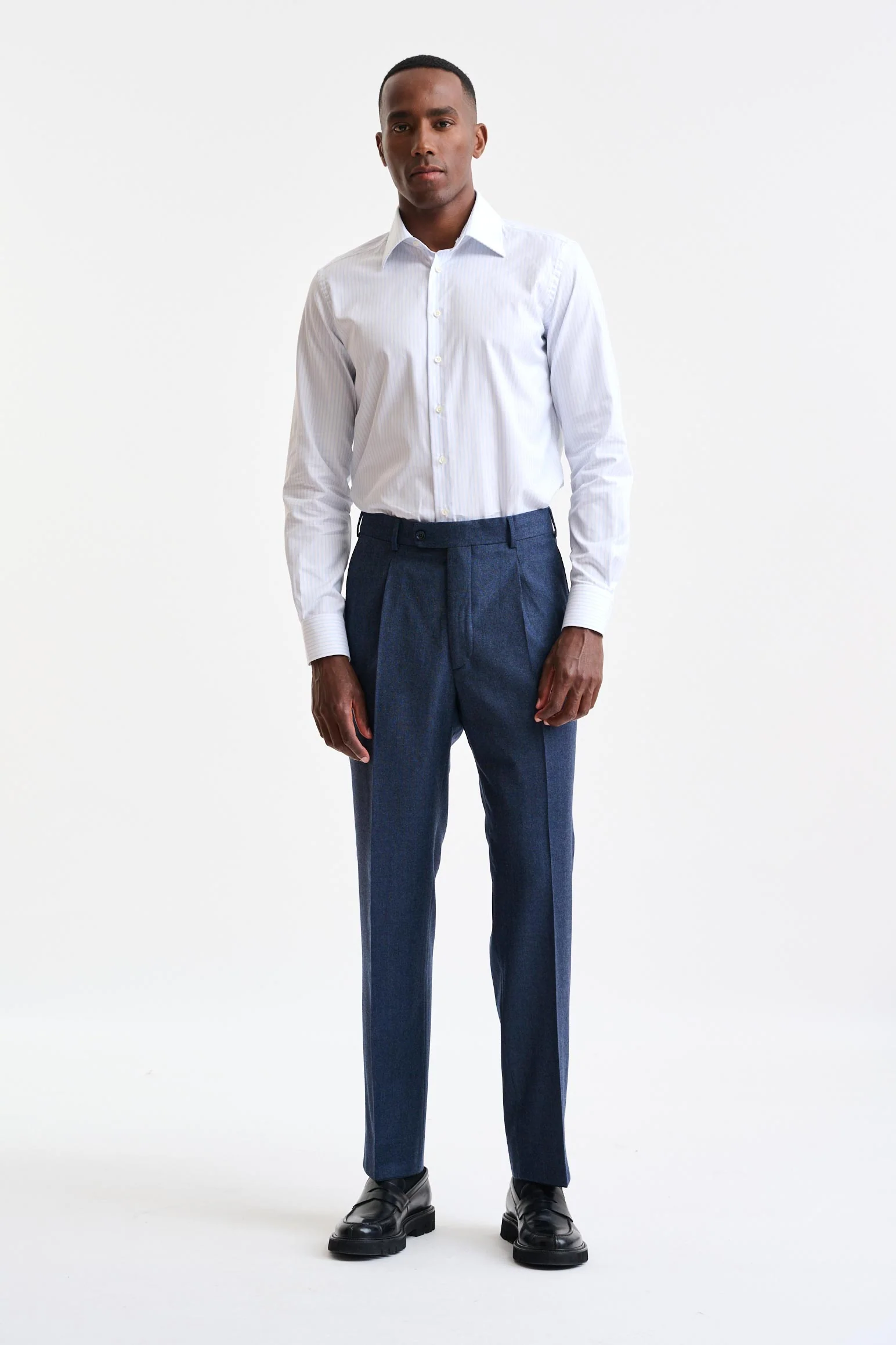 Blue Wool Farley Trousers Hybrid - Image 5