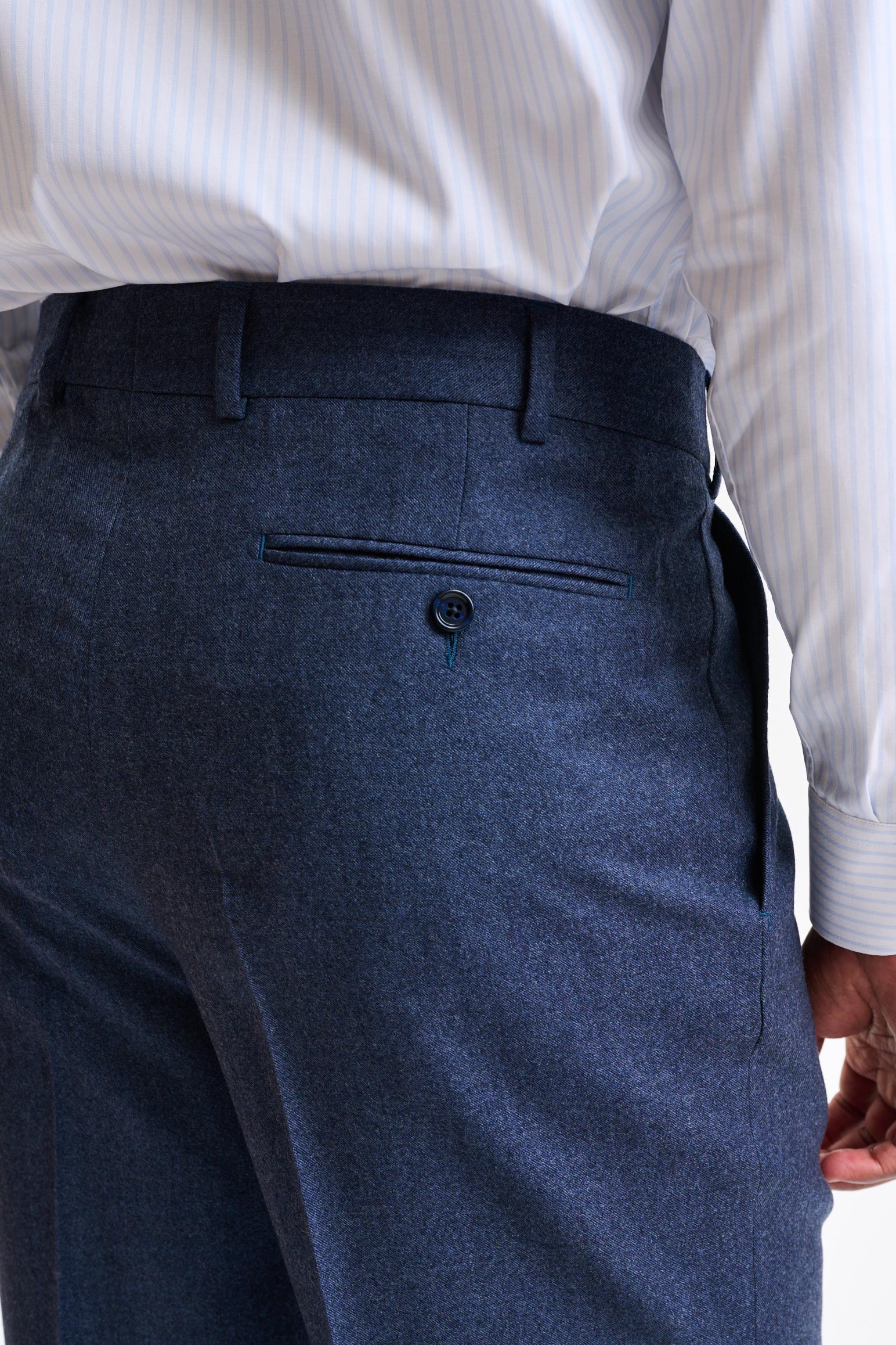Blue Wool Farley Trousers Hybrid - Image 6