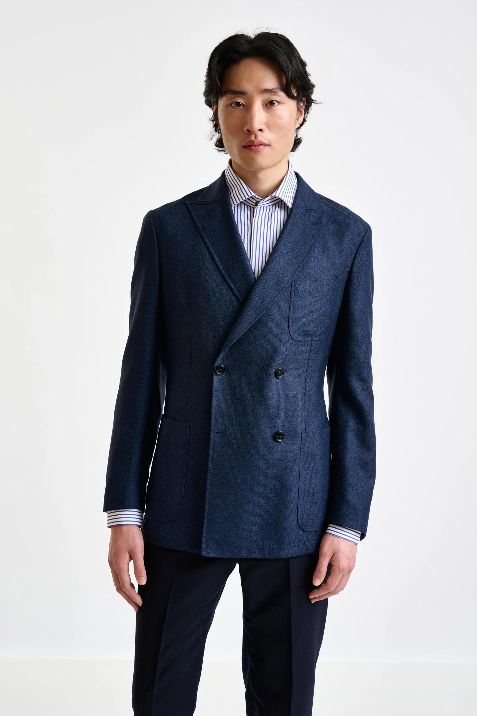 Blue Wool Kenton Jacket Autumn Leaves