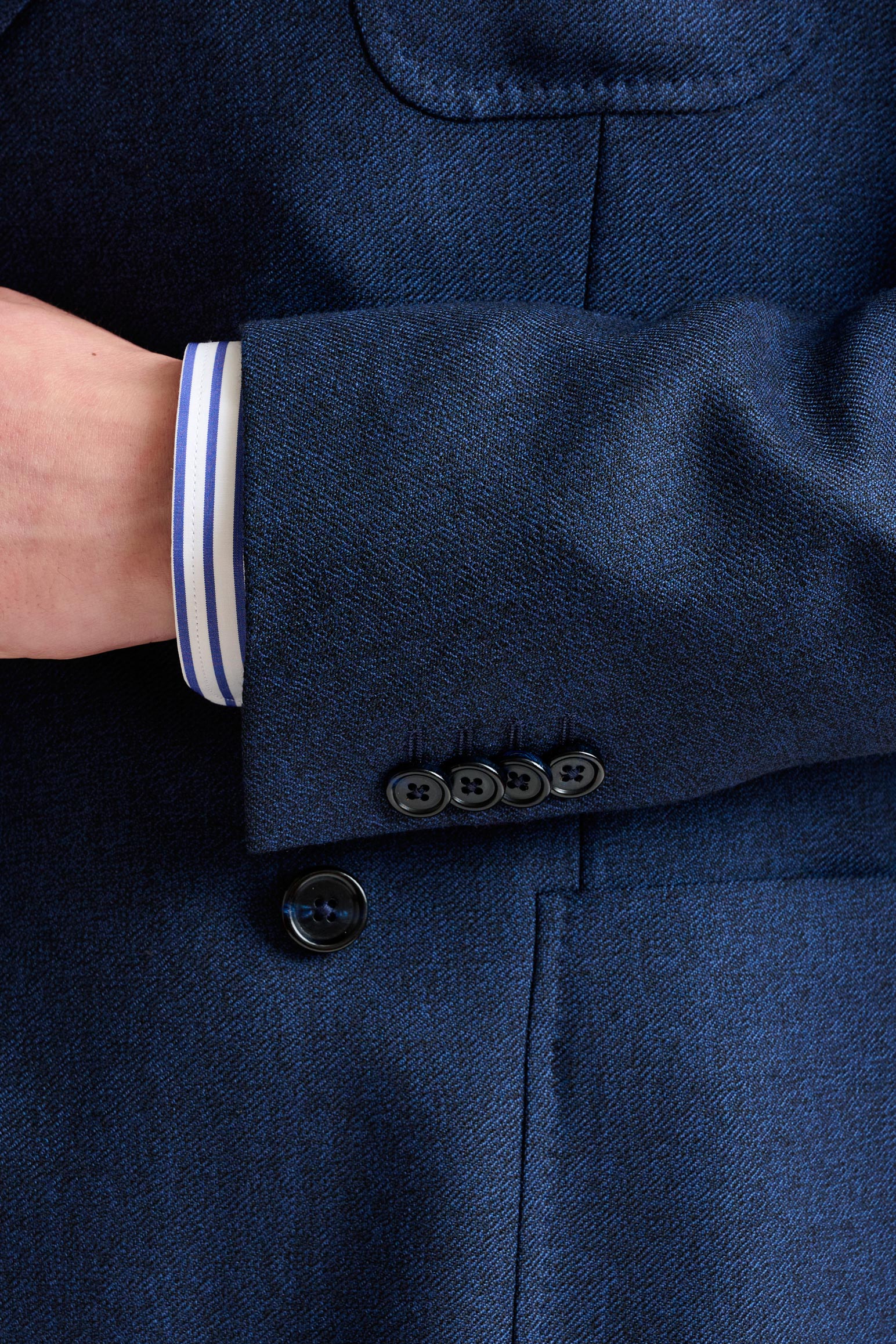 Blue Wool Kenton Jacket Autumn Leaves - Image 2