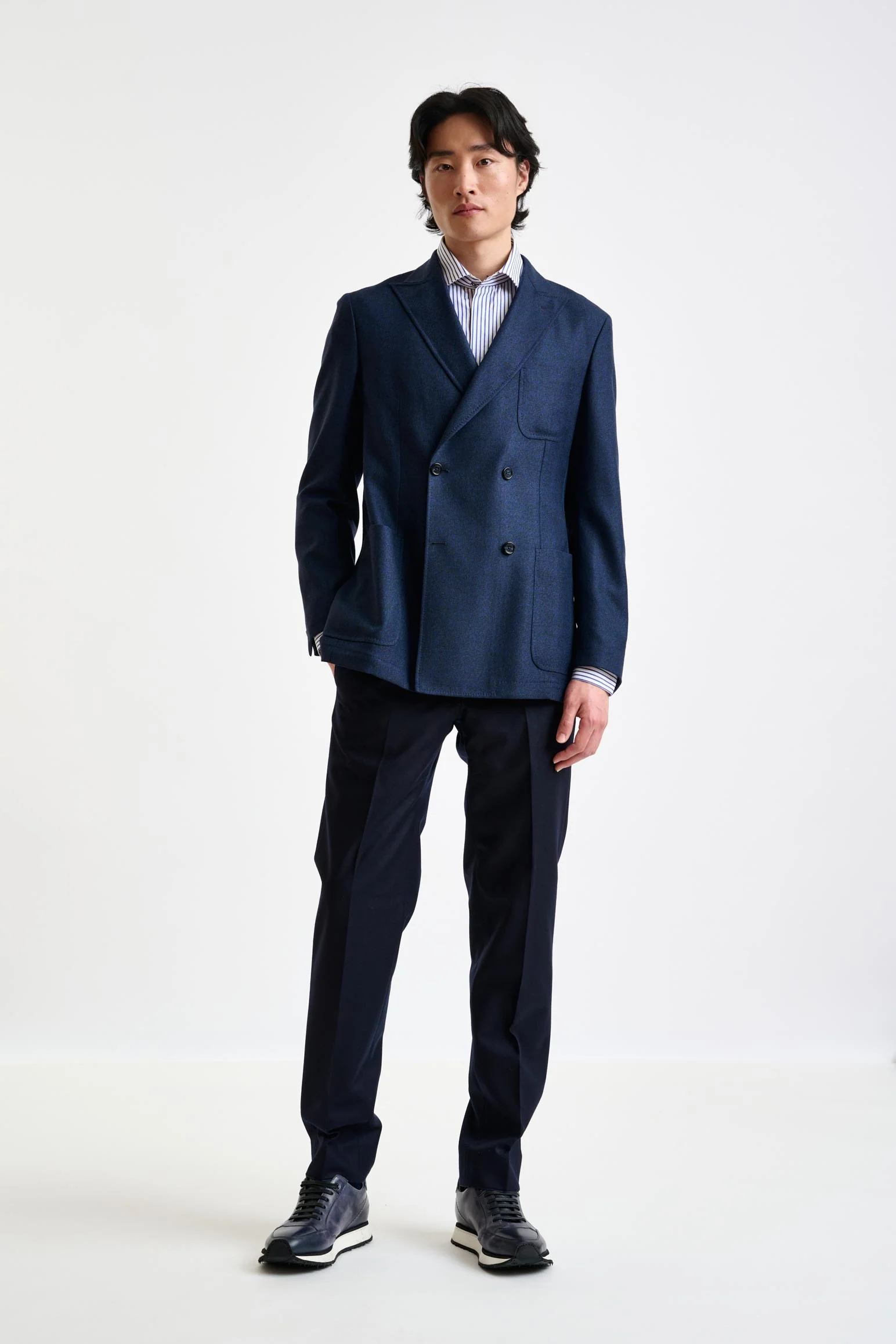 Blue Wool Kenton Jacket Autumn Leaves - Image 5
