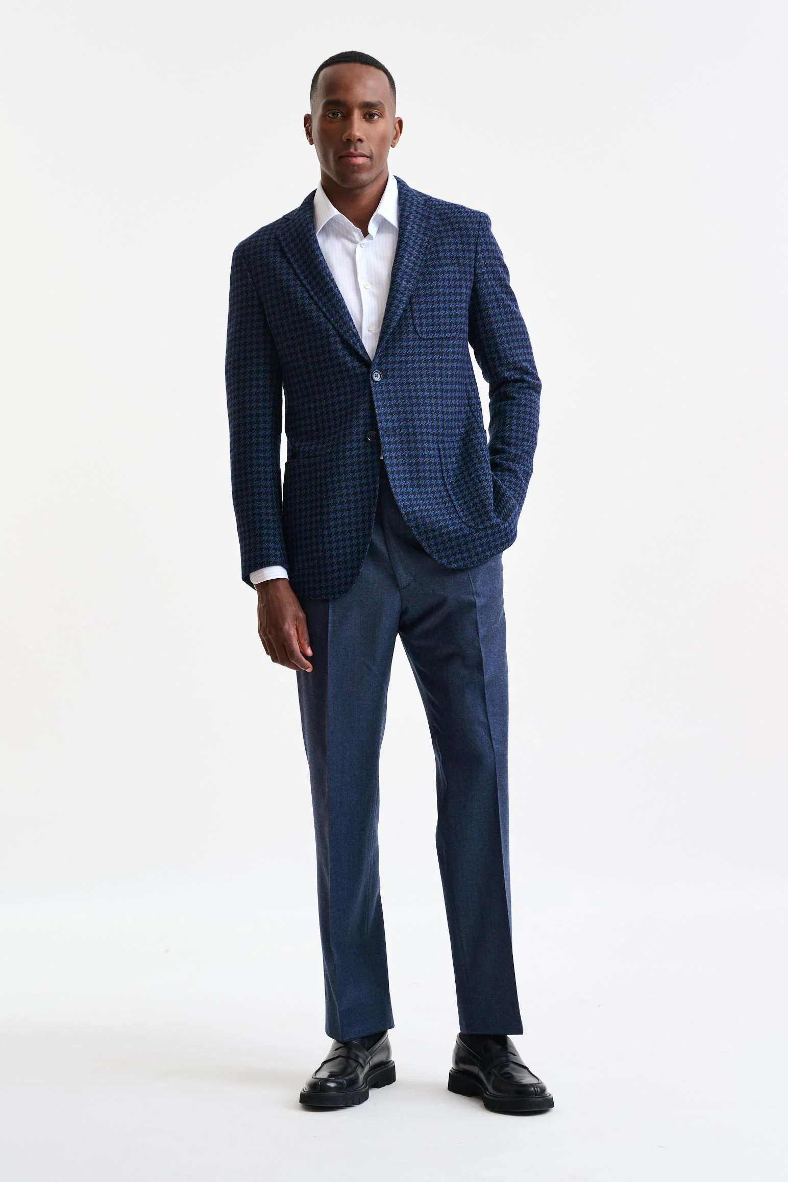 Blue Wool Kenton Jacket Trend - Image 5