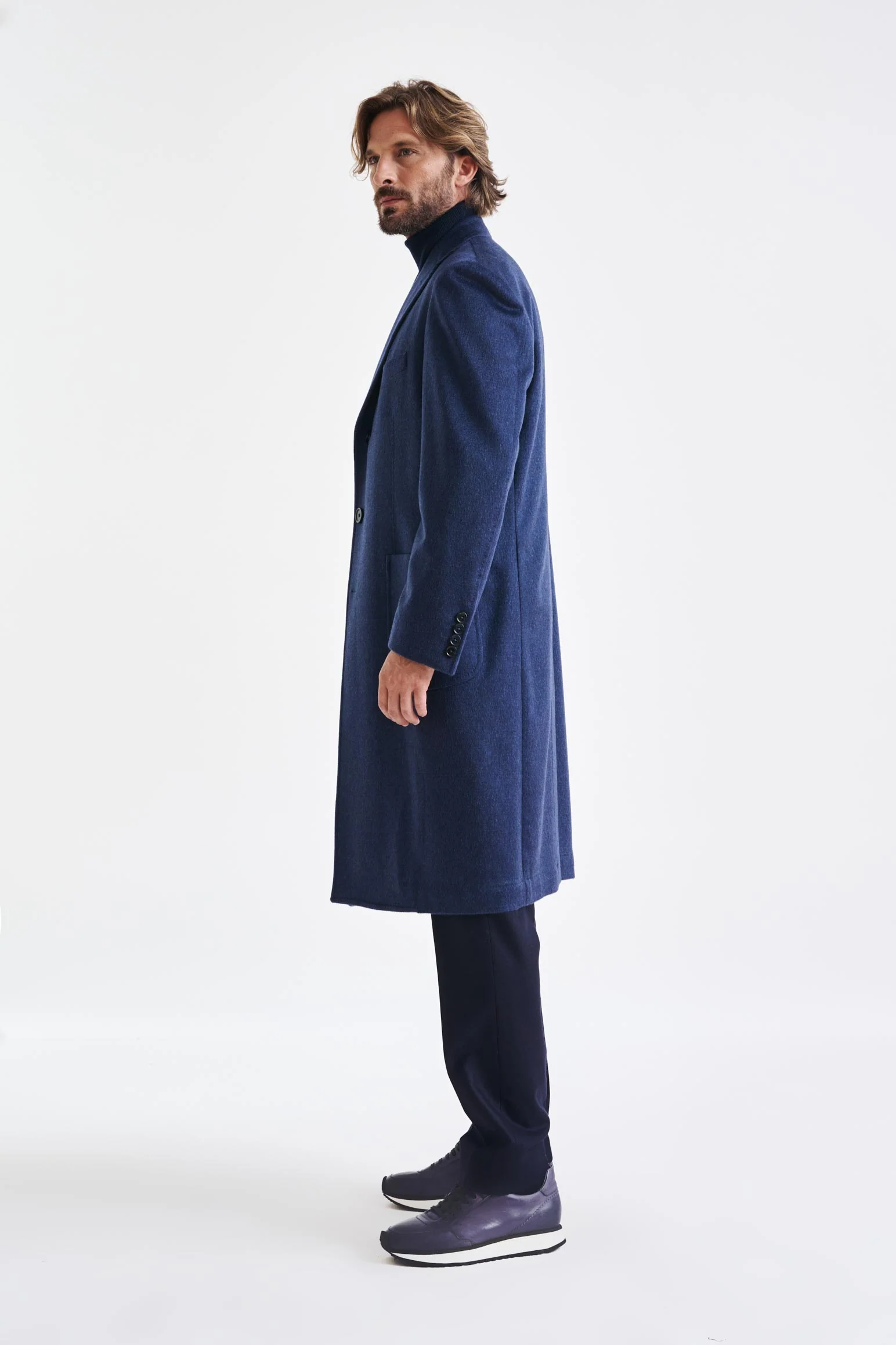 Blue Wool Lincoln Overcoat Zeus - Image 3