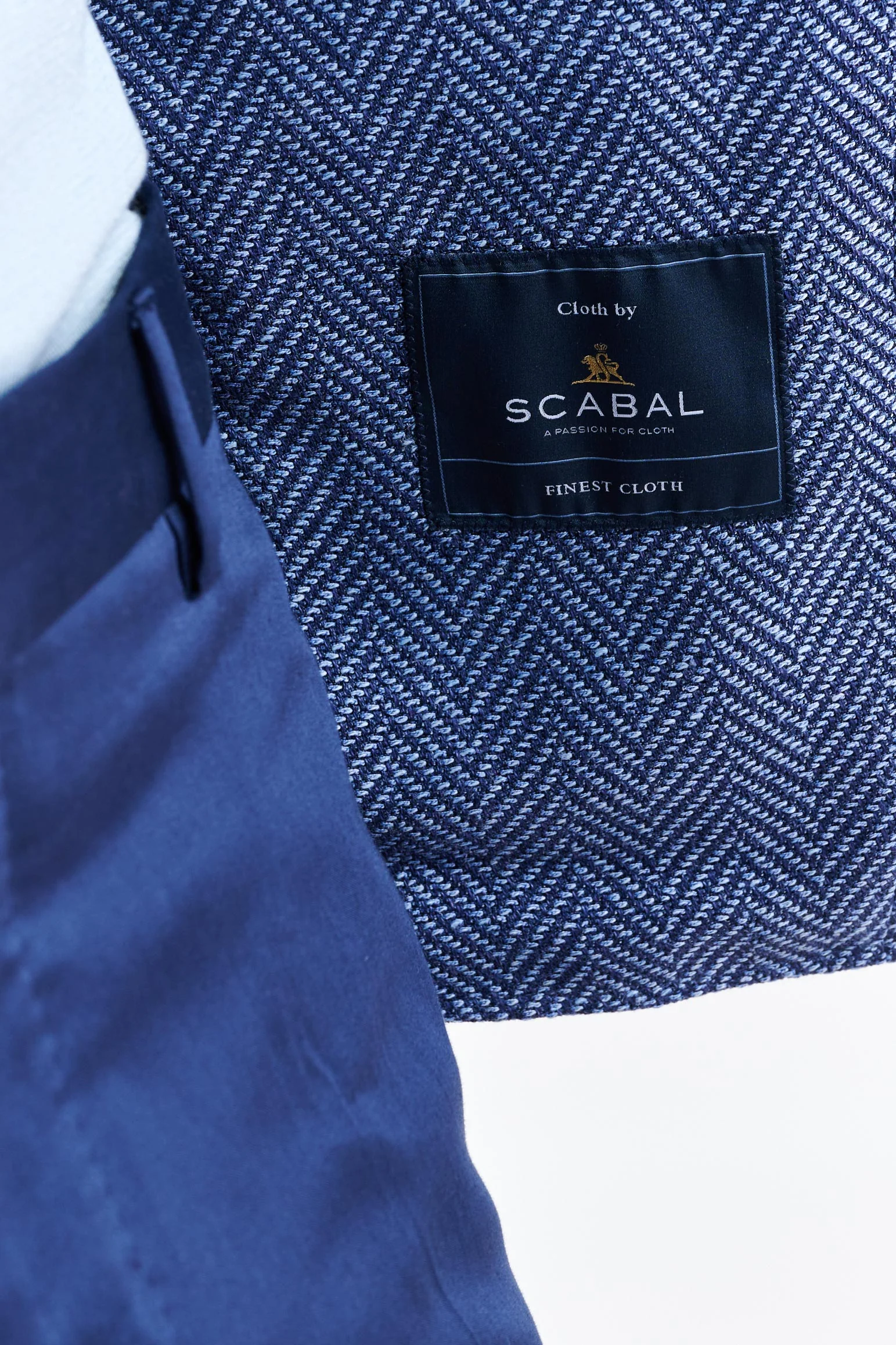 Blue Wool & Linen Kenton Jacket Jazz - Image 4