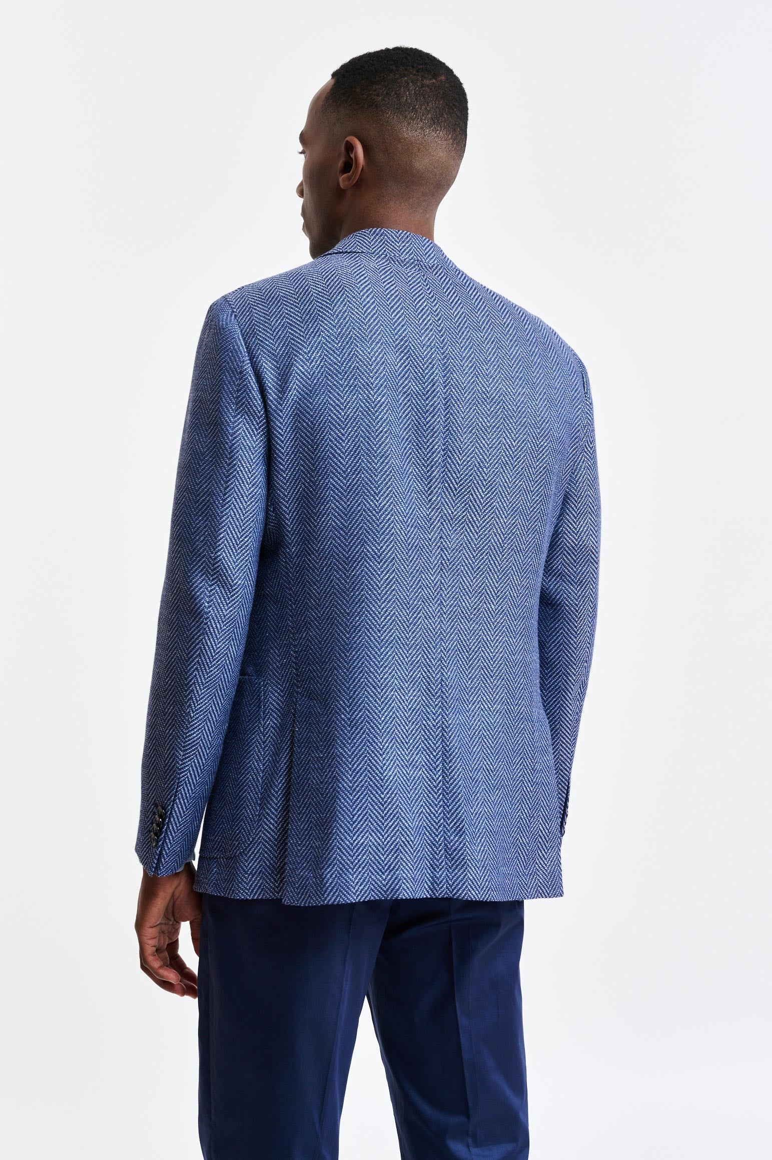 Blue Wool & Linen Kenton Jacket Jazz - Image 6