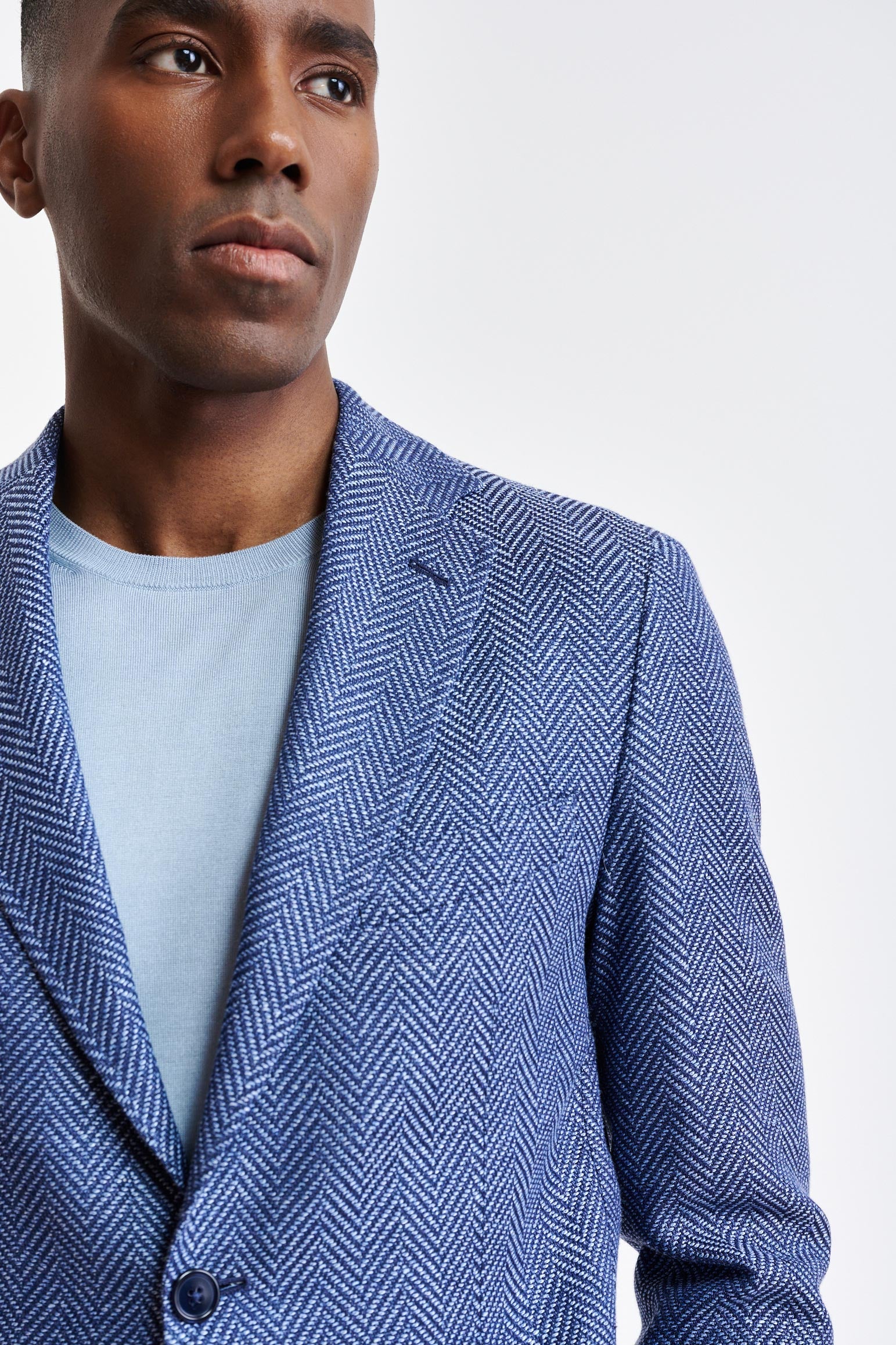 Blue Wool & Linen Kenton Jacket Jazz - Image 7
