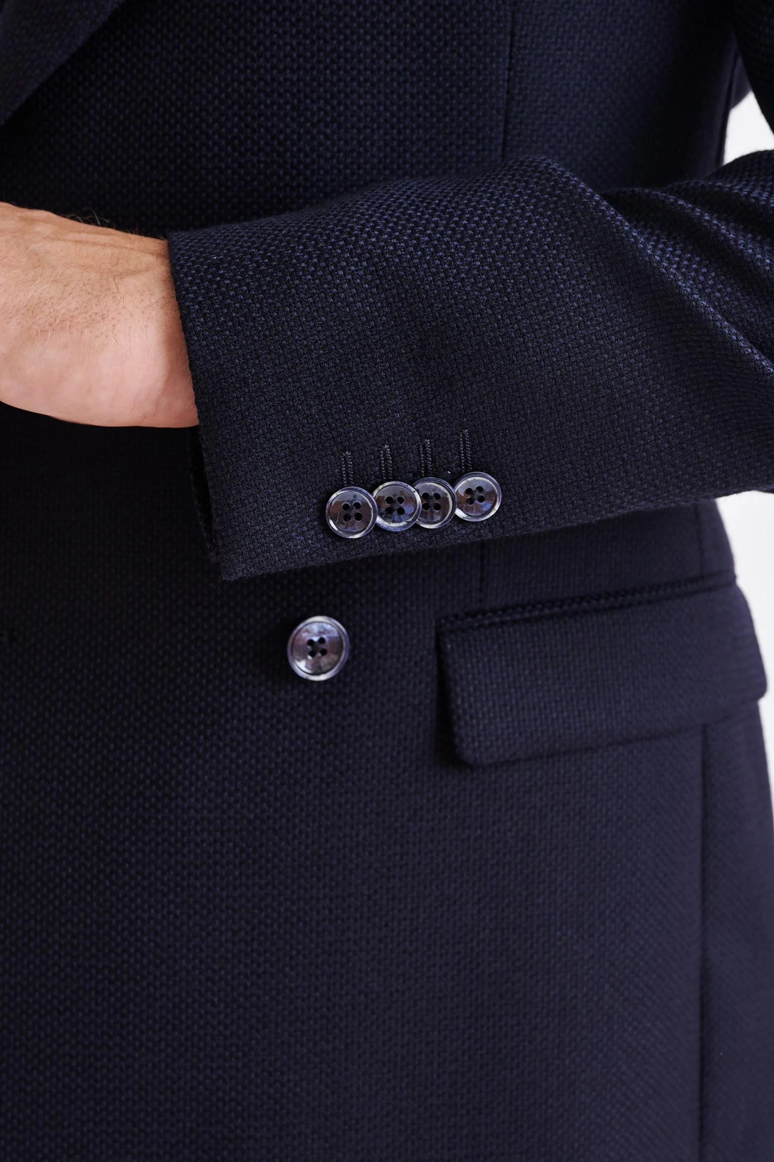 Blue Super 100's Wool Soho Jacket Sonata - Image 2