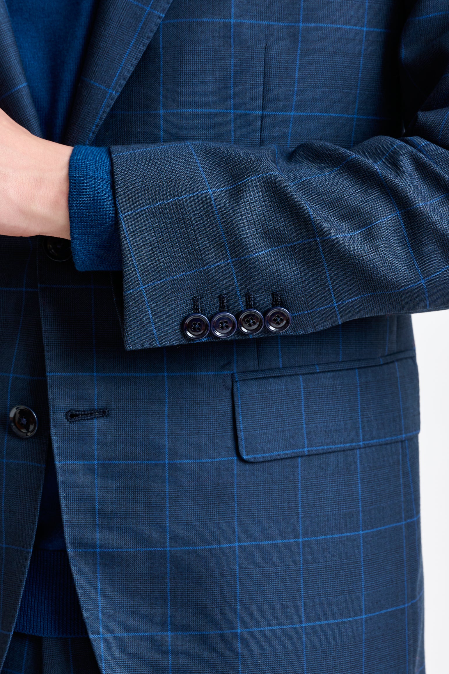 Blue Wool Soho Suit Savile Row Classics - Image 2