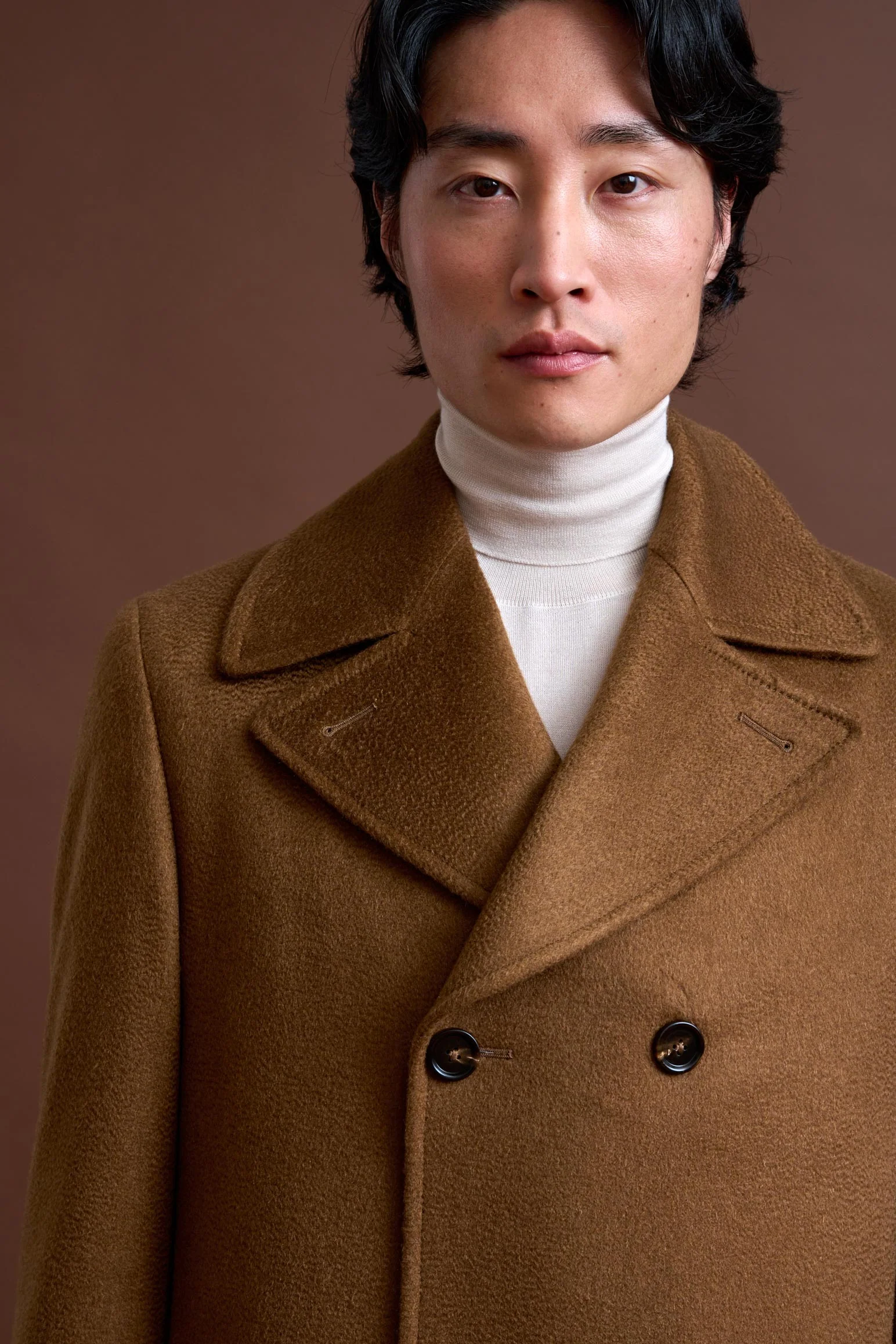 Brown 100% Cashmere Sheffield Overcoat Zeus - Image 5