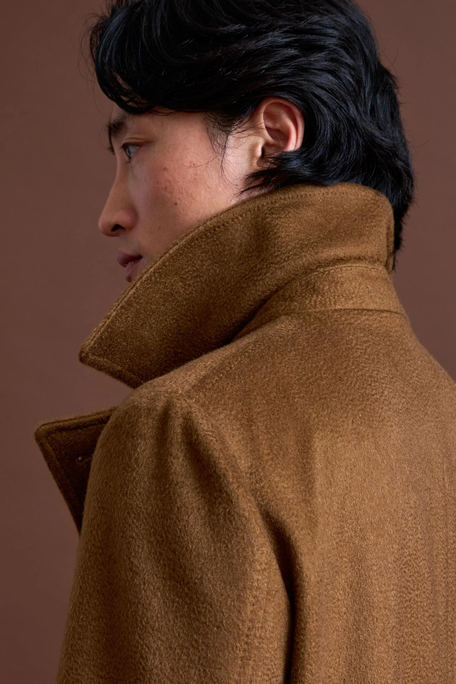 Brown 100% Cashmere Sheffield Overcoat Zeus - Image 6
