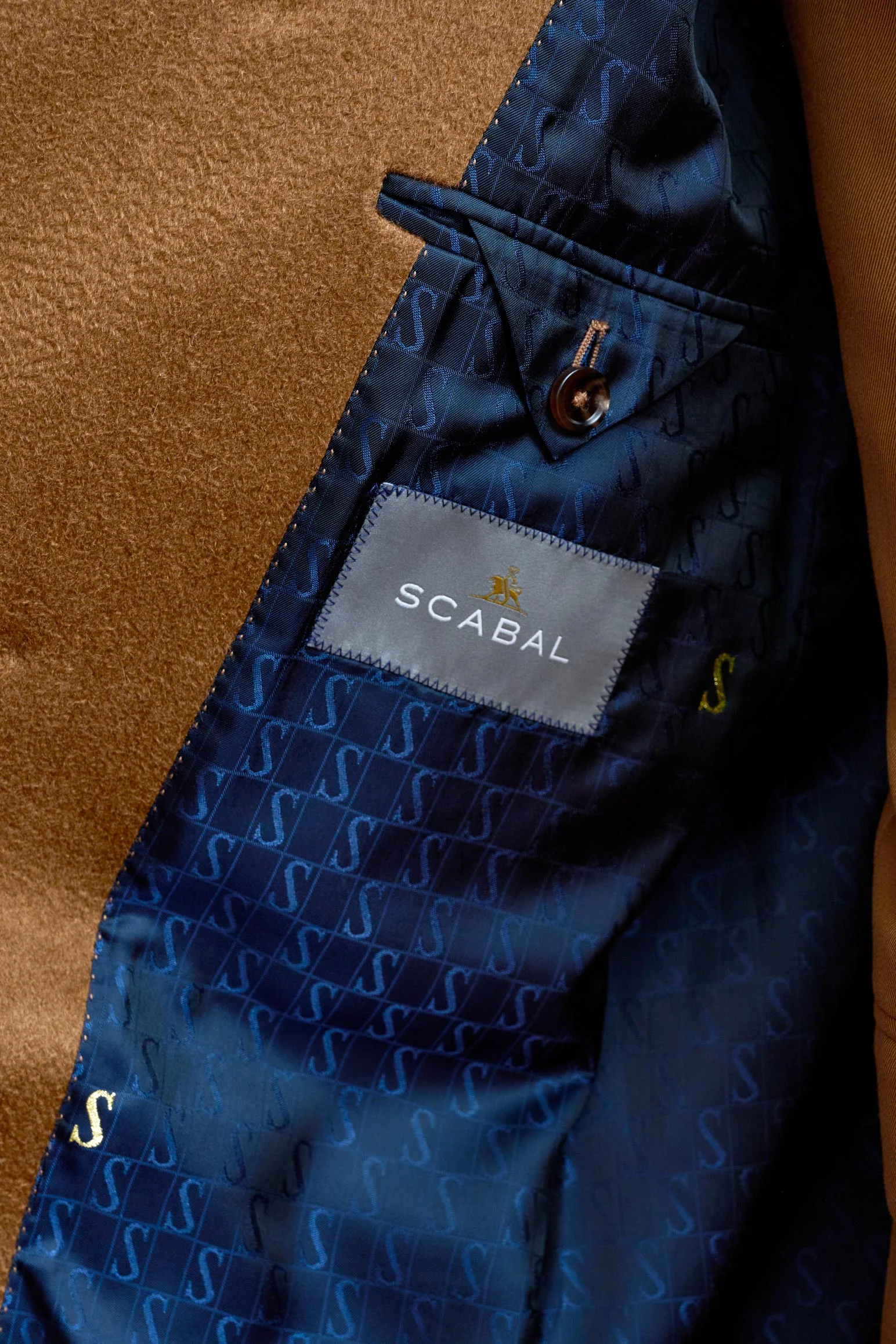 Brown 100% Cashmere Sheffield Overcoat Zeus - Image 8