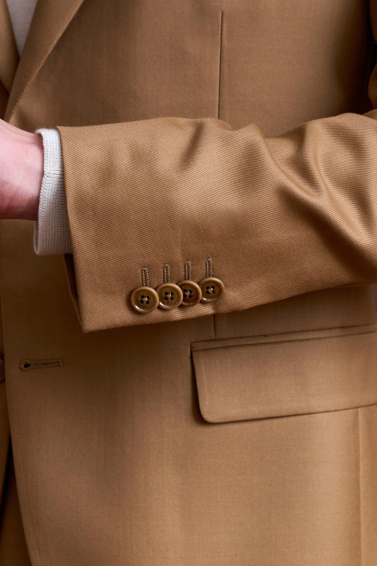 Brown 100% Cashmere Soho Suit Golden Gate - Image 2