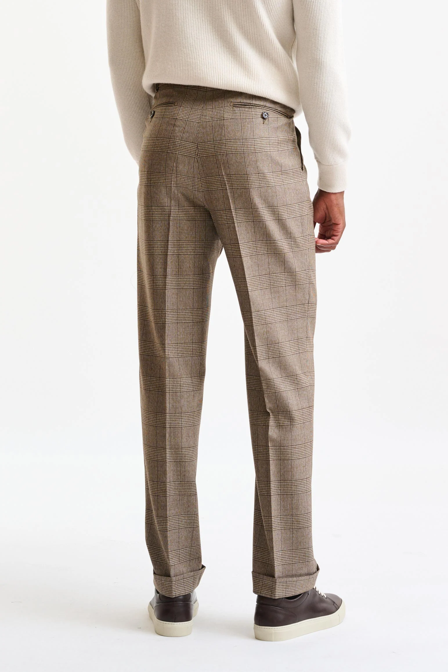 Brown 100% Wool Farley Trousers Freestyle - Image 4