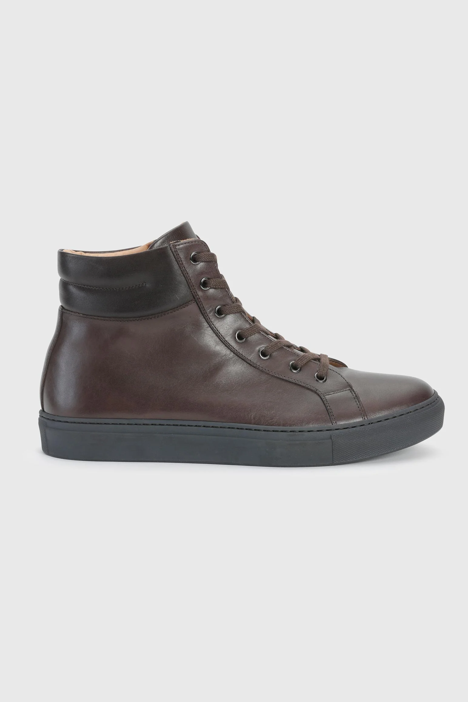 Brown Calfskin High Trainer
