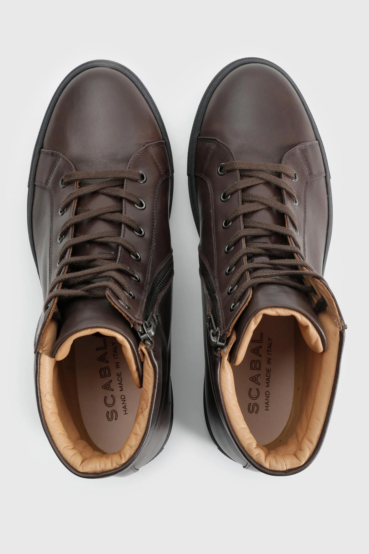 Brown Calfskin High Trainer - Image 2