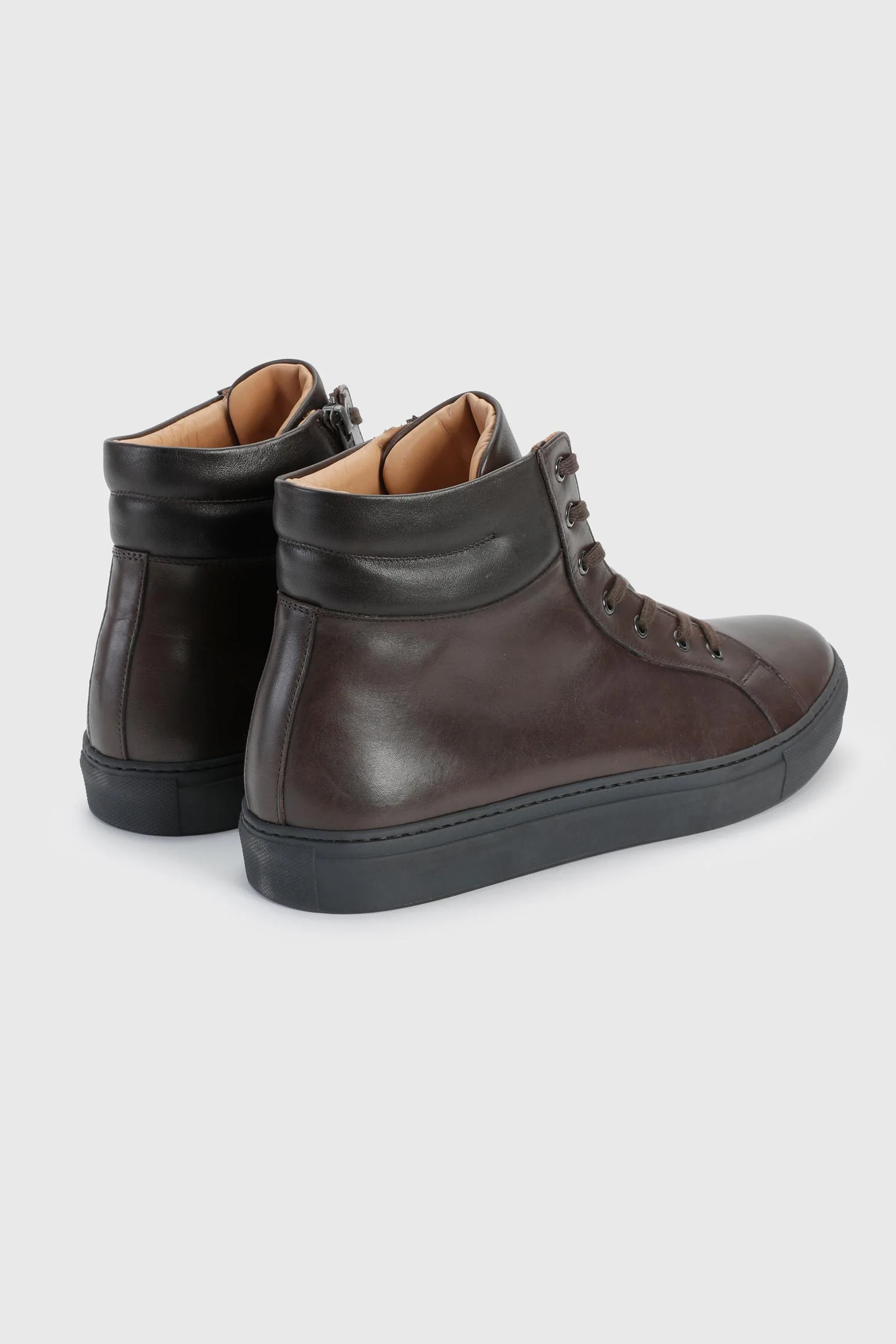 Brown Calfskin High Trainer - Image 3