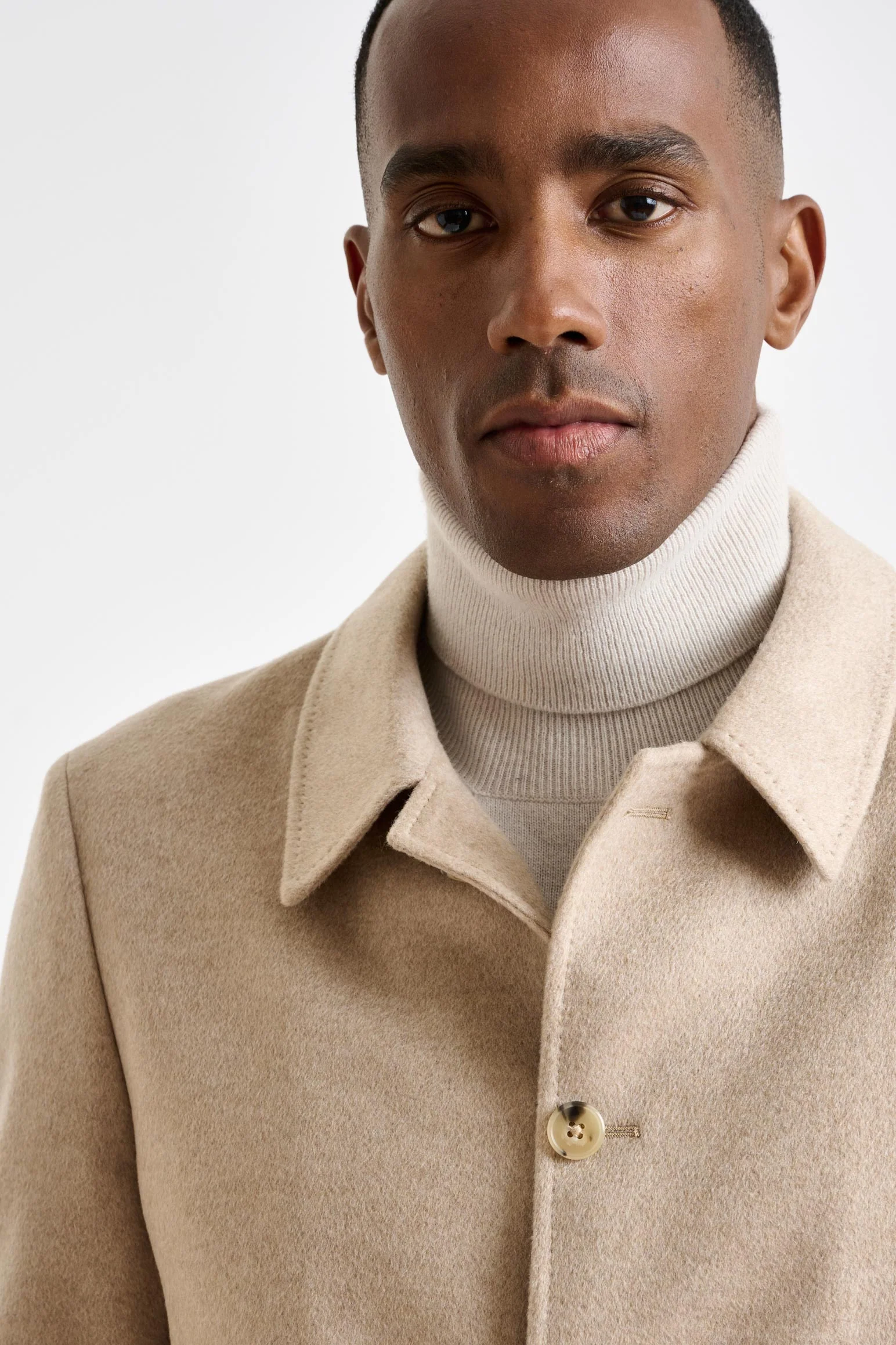 Brown 100% Cashmere Chelsea Shirt Jacket Zeus - Image 5