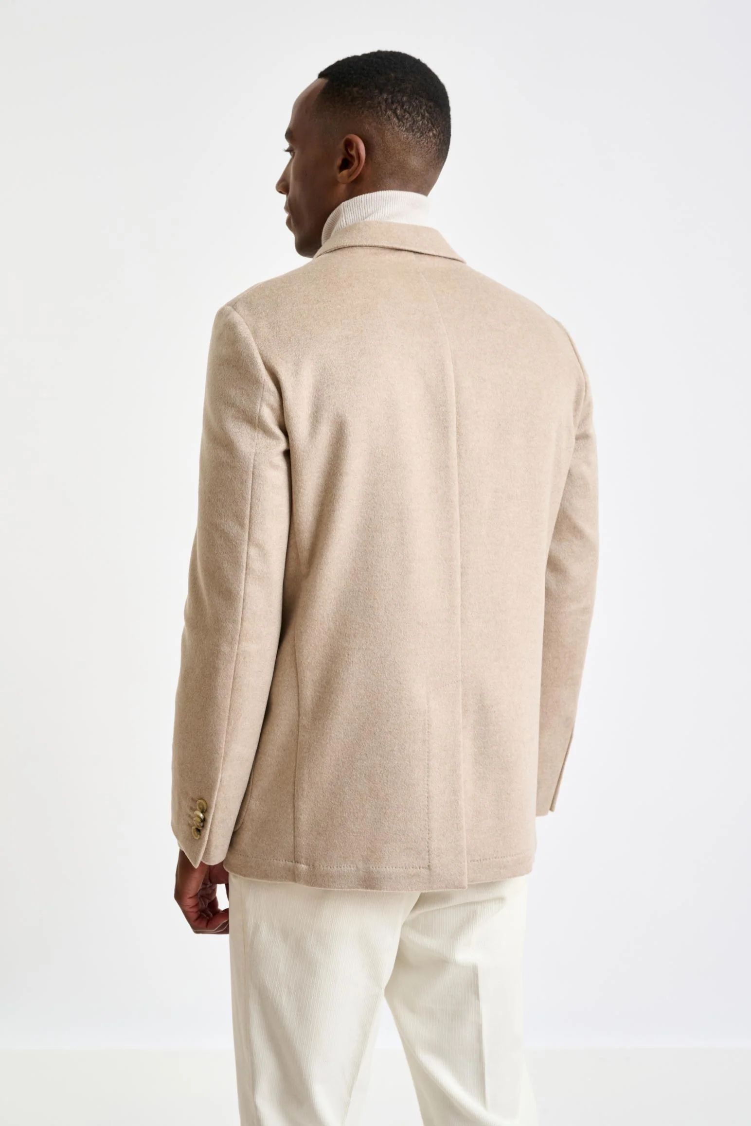 Brown 100% Cashmere Chelsea Shirt Jacket Zeus - Image 6