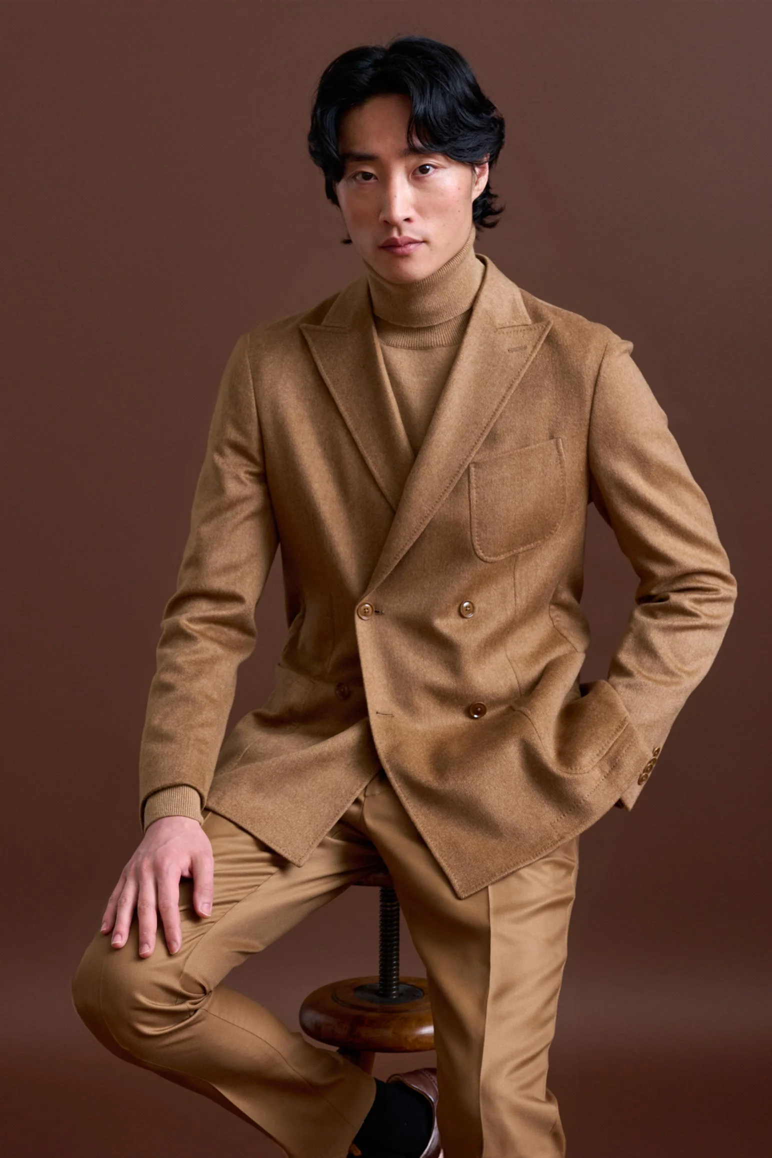 Brown 100% Cashmere Kenton Jacket St Moritz - Image 8