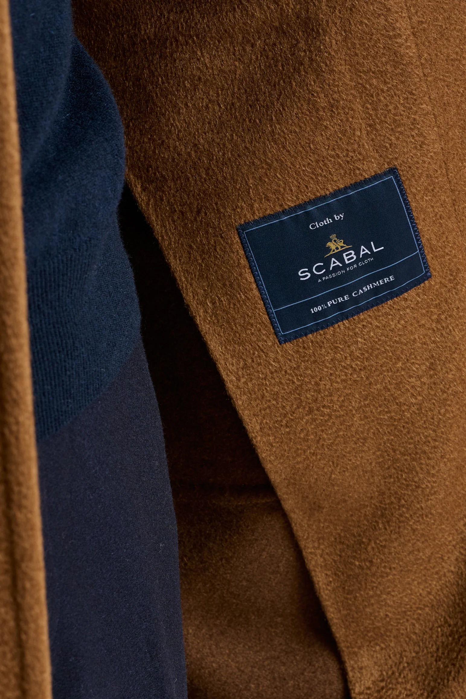 Brown 100% Cashmere Lincoln Overcoat - Image 6