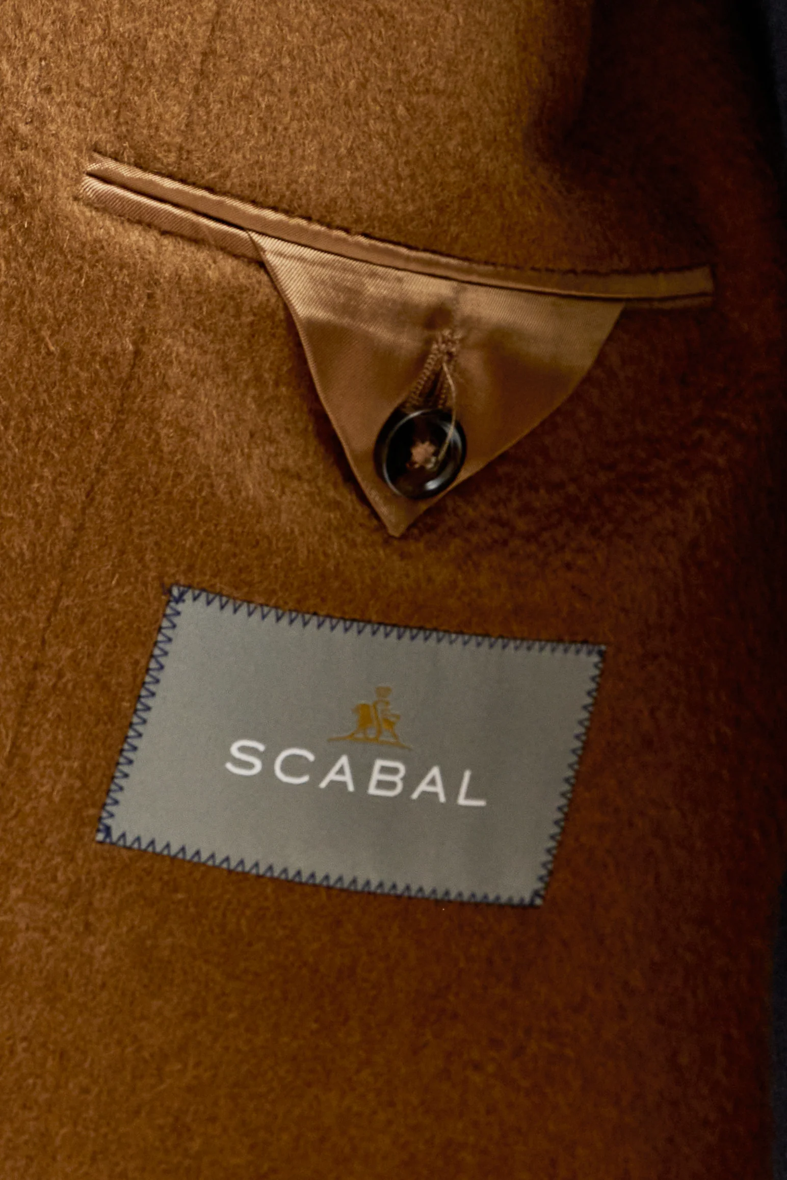 Brown 100% Cashmere Lincoln Overcoat - Image 7