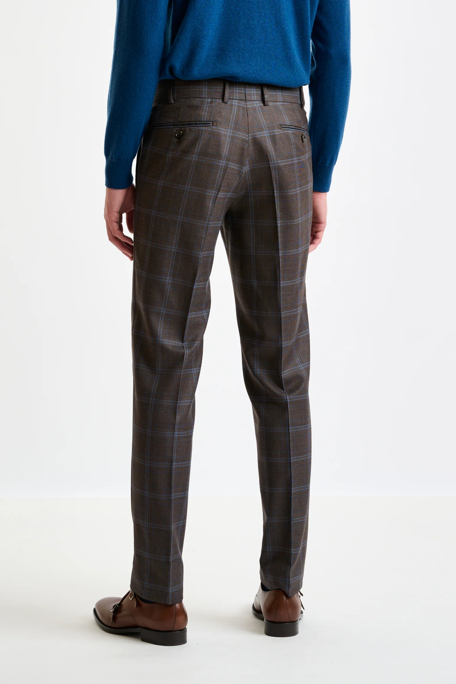 Brown Super 110's Wool Soho Suit Galaxy - Image 11