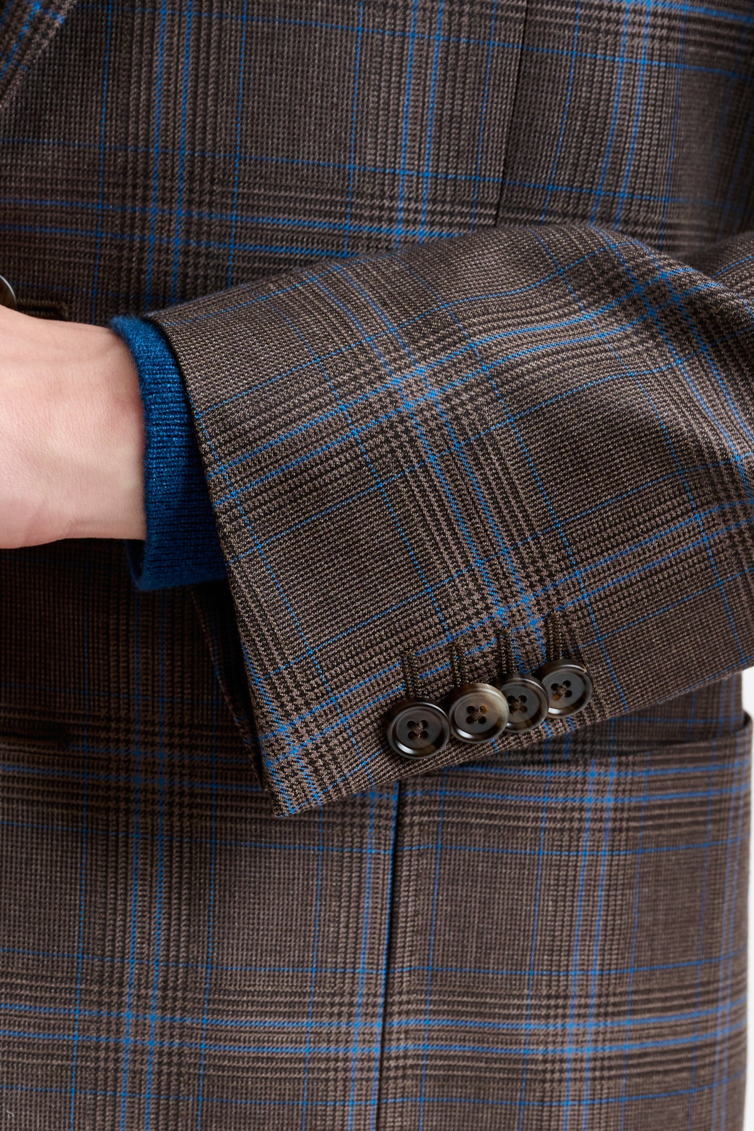 Brown Super 110's Wool Soho Suit Galaxy - Image 2