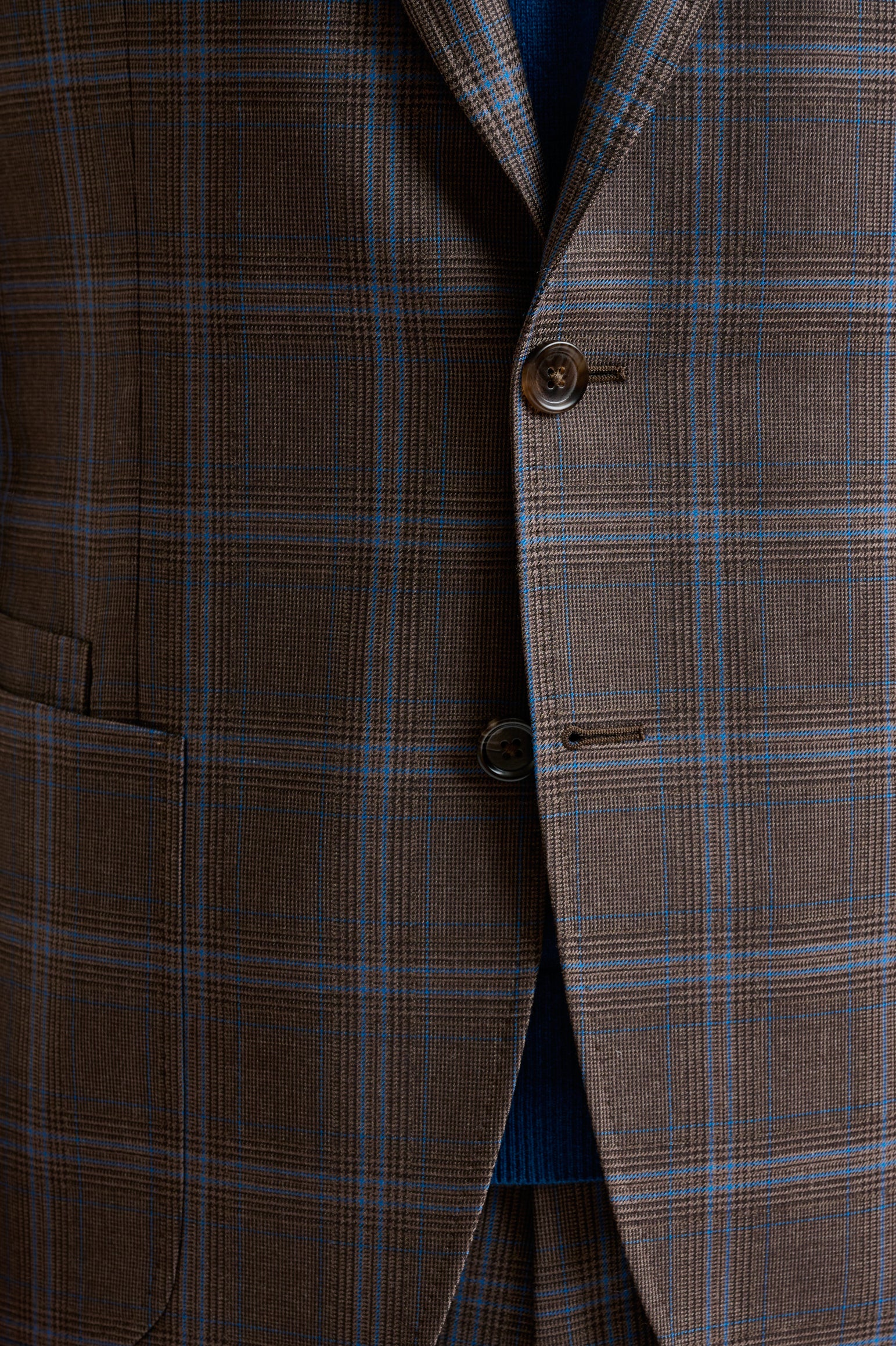 Brown Super 110's Wool Soho Suit Galaxy - Image 3
