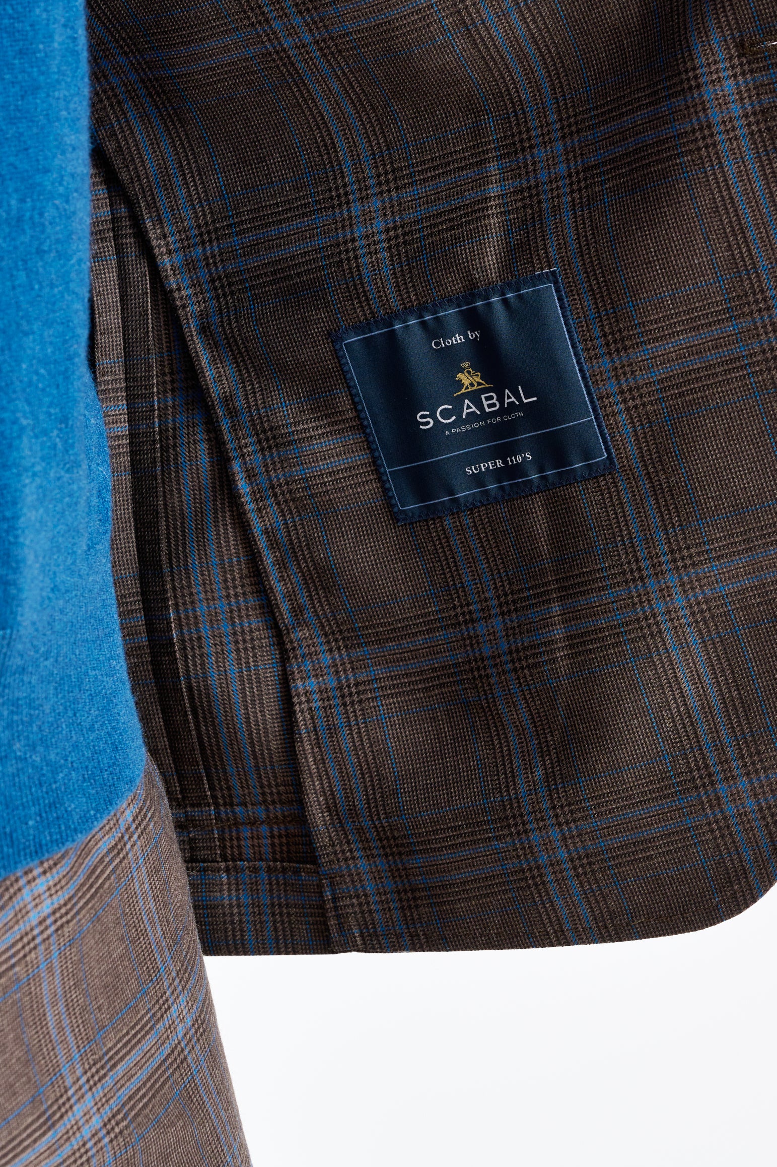 Brown Super 110's Wool Soho Suit Galaxy - Image 4