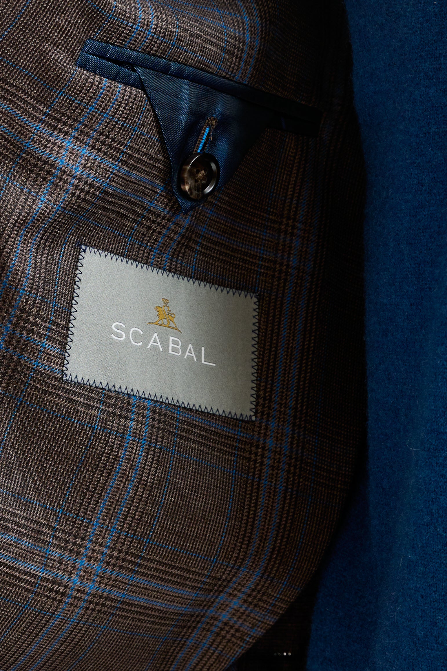 Brown Super 110's Wool Soho Suit Galaxy - Image 5