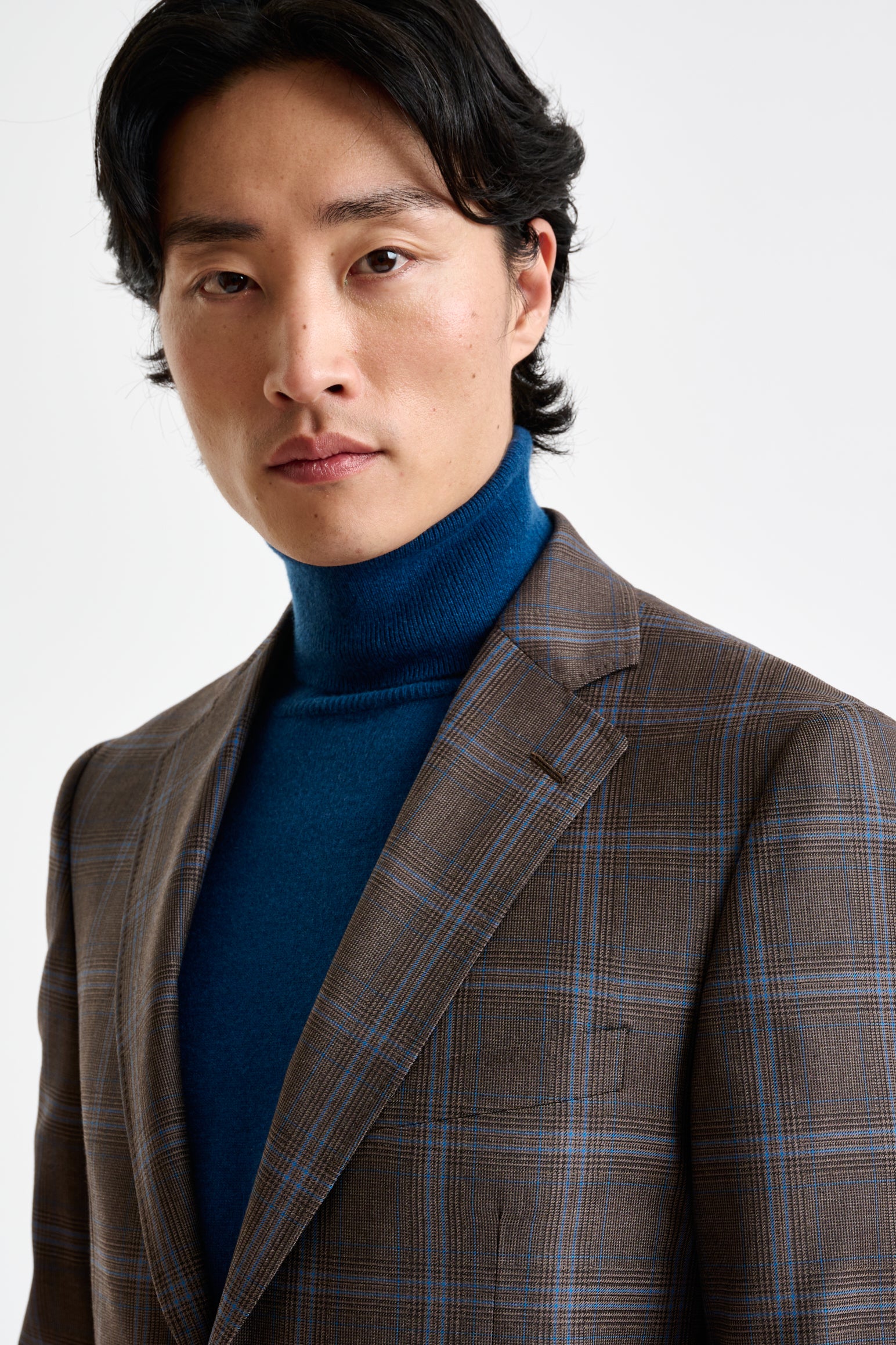 Brown Super 110's Wool Soho Suit Galaxy - Image 7